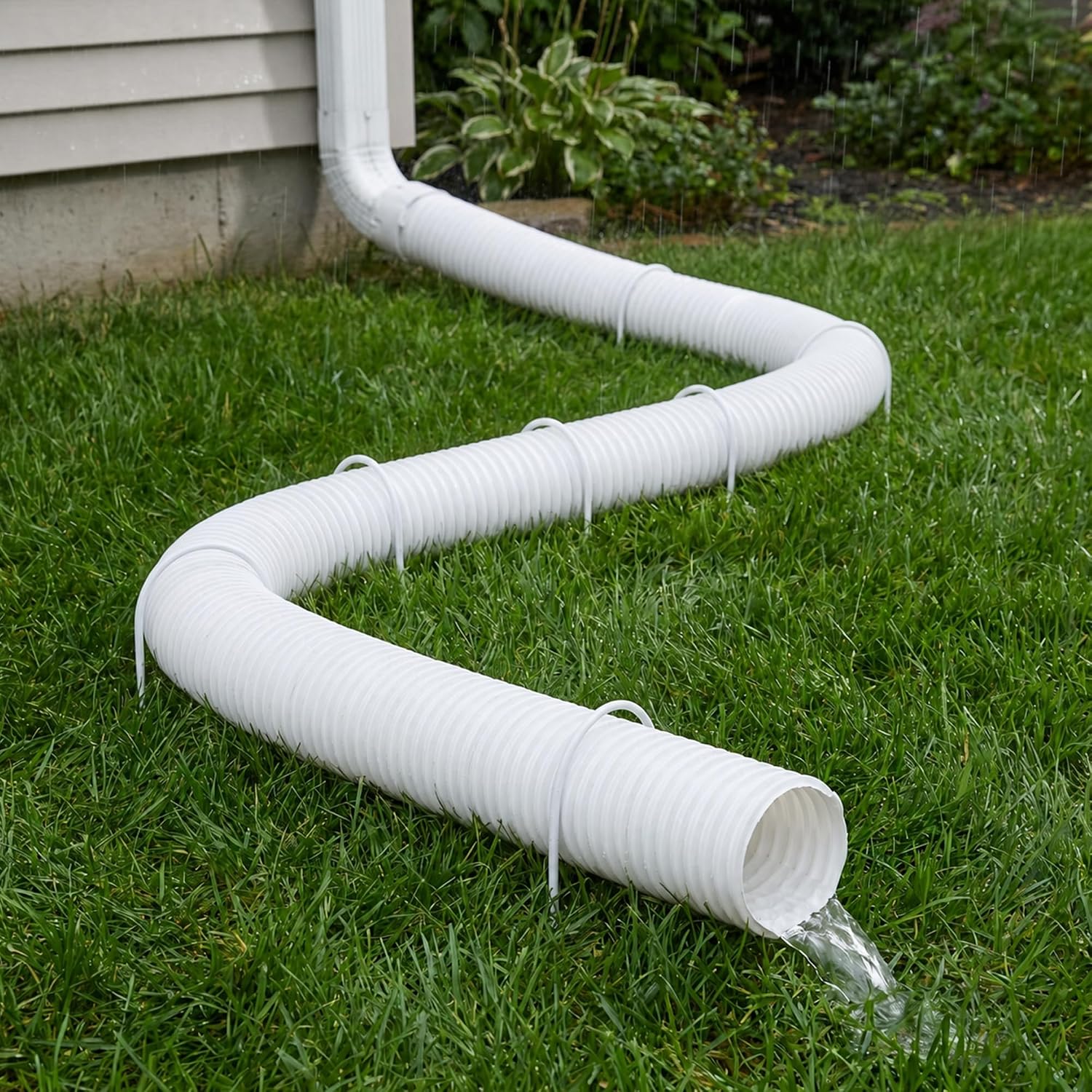 Thumbnail 4 de RUBII RUB-White-U-Downspout-Bracket-4Pcs U-Shaped Anchors for 4-Inch Downspouts
