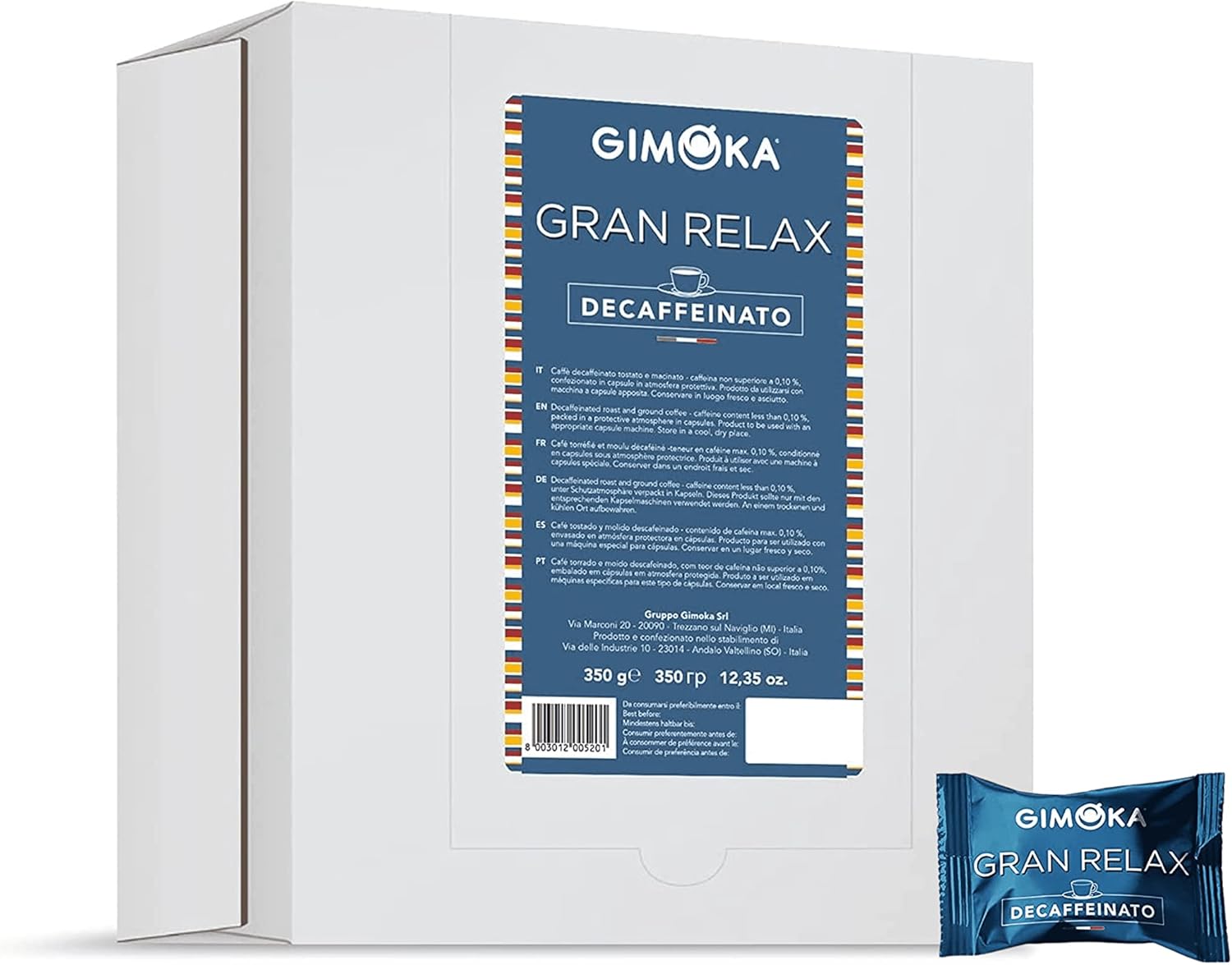 Thumbnail 3 de Gimoka Compatibile Lavazza Espresso Point Gran Relax Decaffeinato – 50 Capsule, Intensità 5, Made in Italy