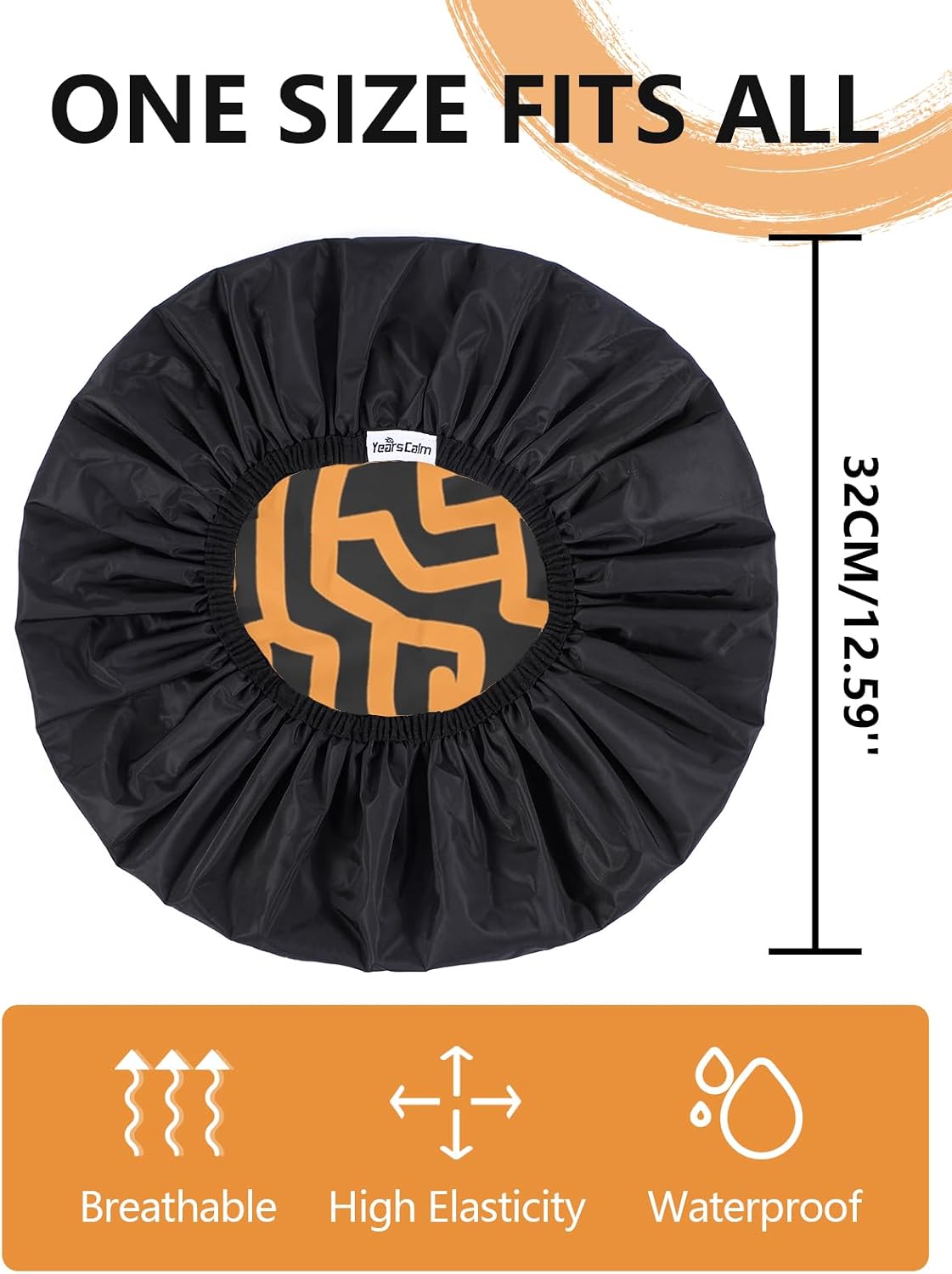 Thumbnail 4 de Years calm YC-GS-NY Men’s Reusable Shower Cap, Waterproof Dual-Layer