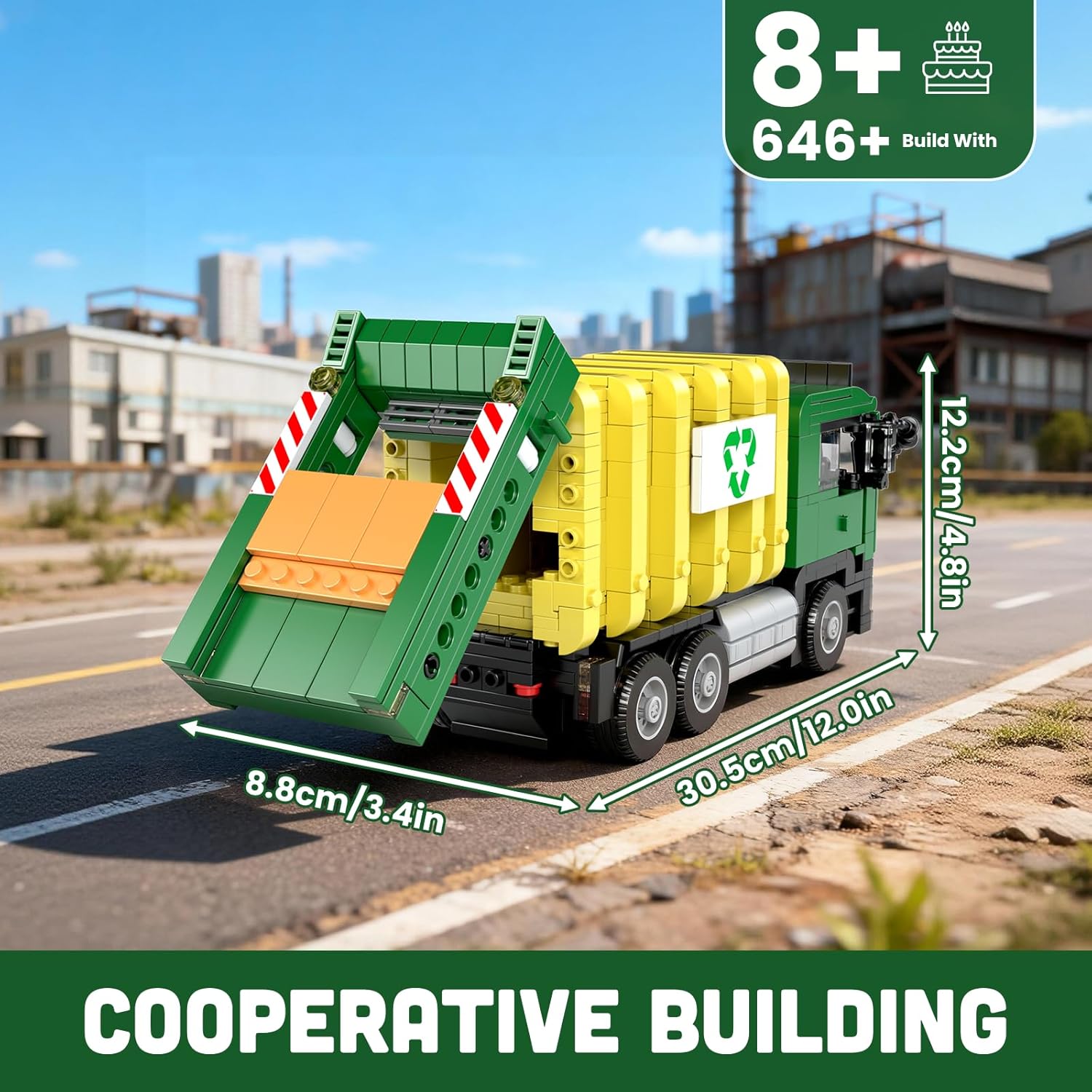 Thumbnail 1 de Ökologischer Müllwagen 24088 mit 646 Teilen