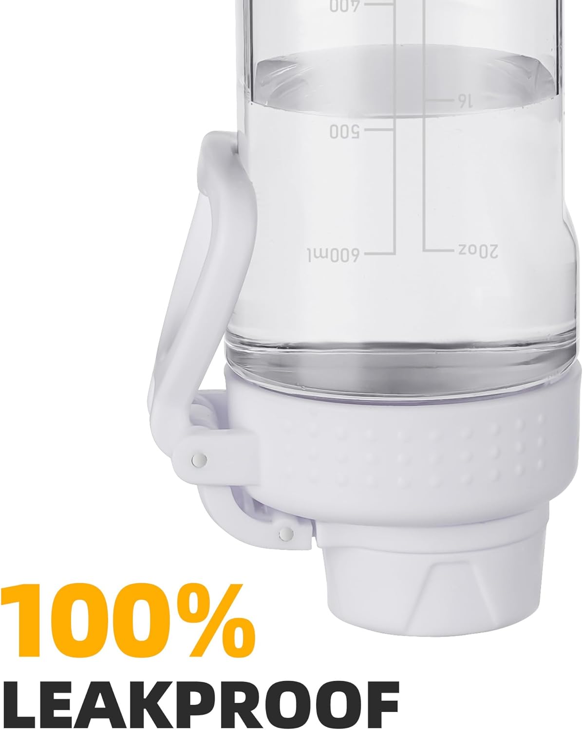 Thumbnail 2 de OLDLEY 600ml (20oz) BPA-free Tritan clear water bottle with screw lid and carry loop