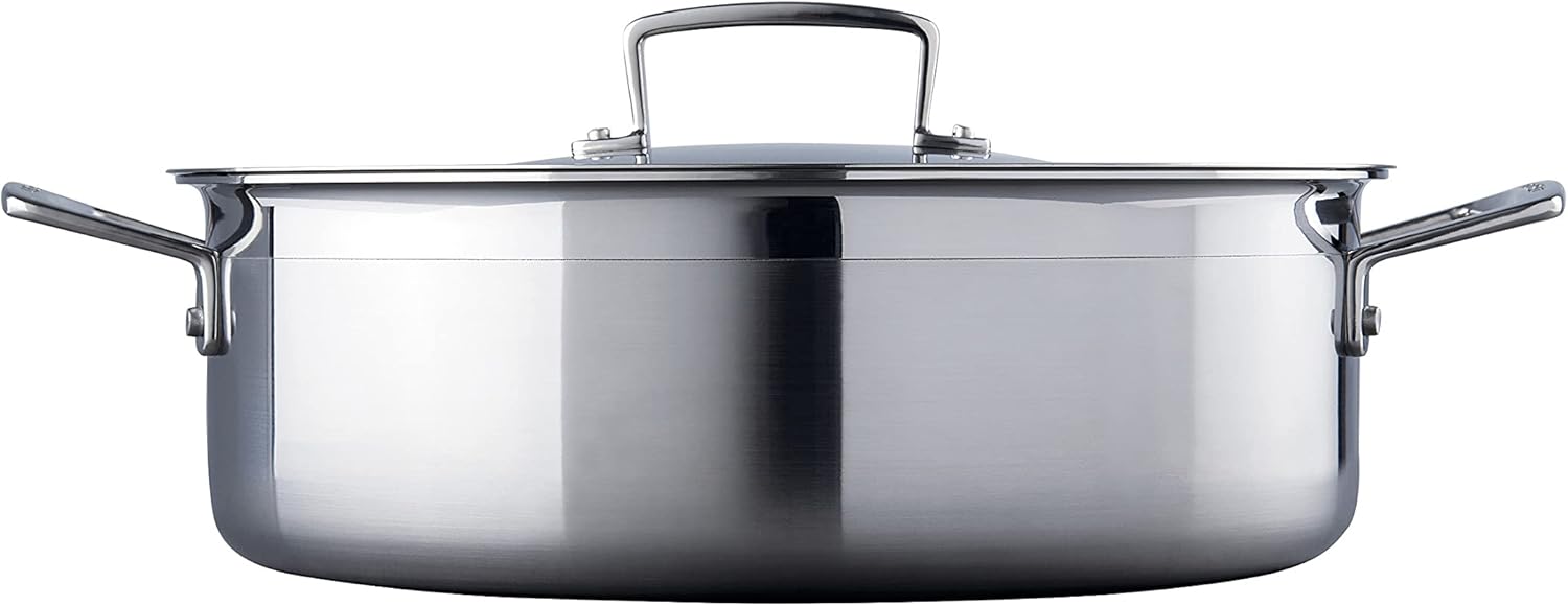 Thumbnail 2 de LE CREUSET 3-Ply Stainless Steel Sauteuse, 28 cm
