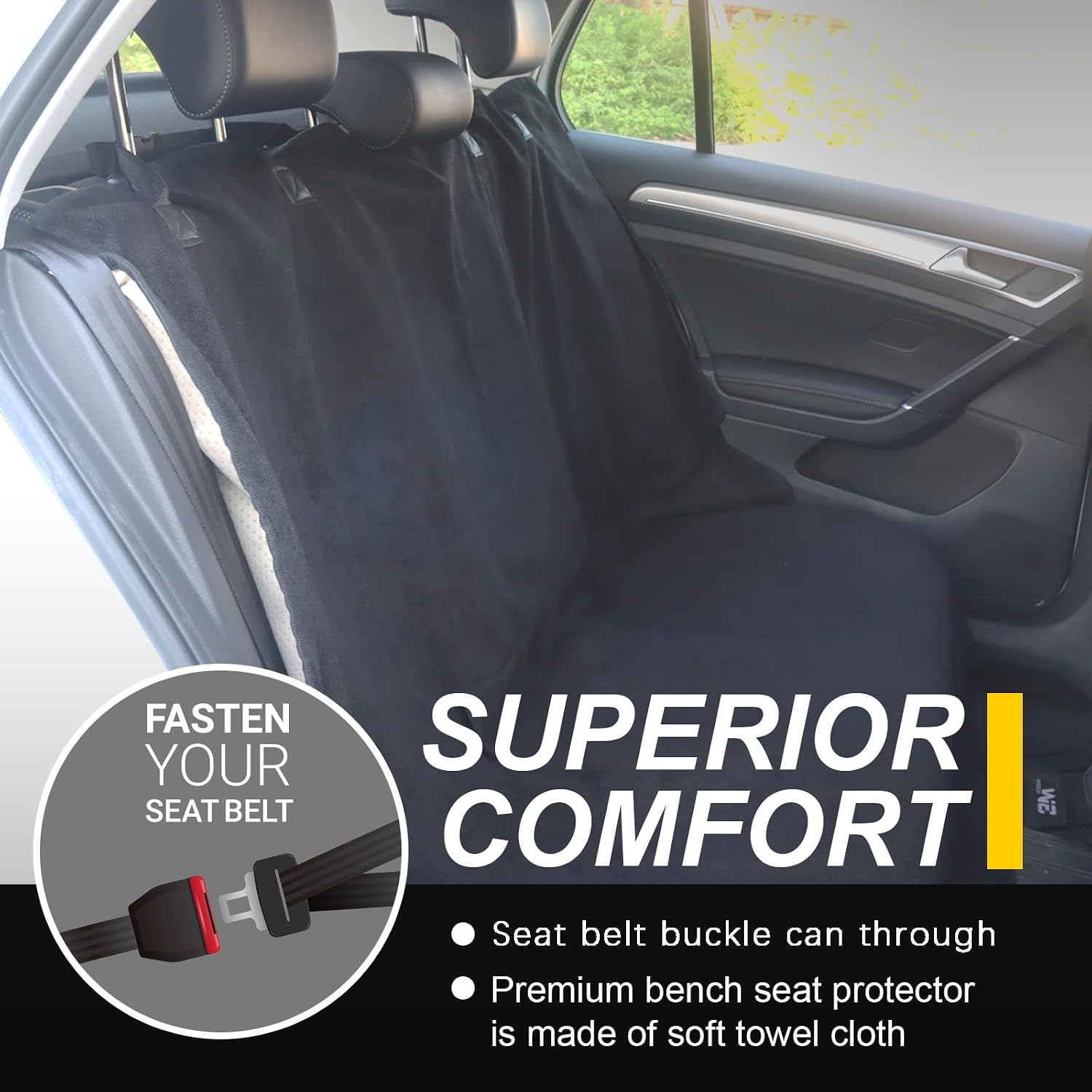 Detalle 2 de LoyaGour Back Seat Cover 59 in waterproof