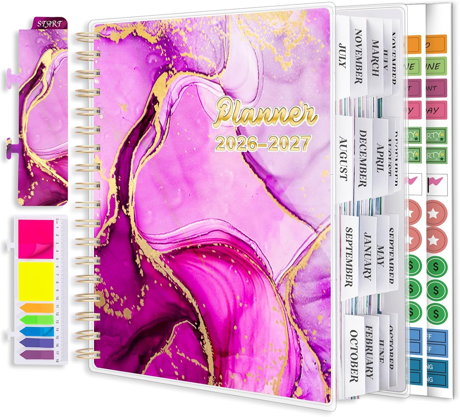 Detalle de montcool MCOPAPPK2407 18-Month Academic Planner, July 2026–December 2027
