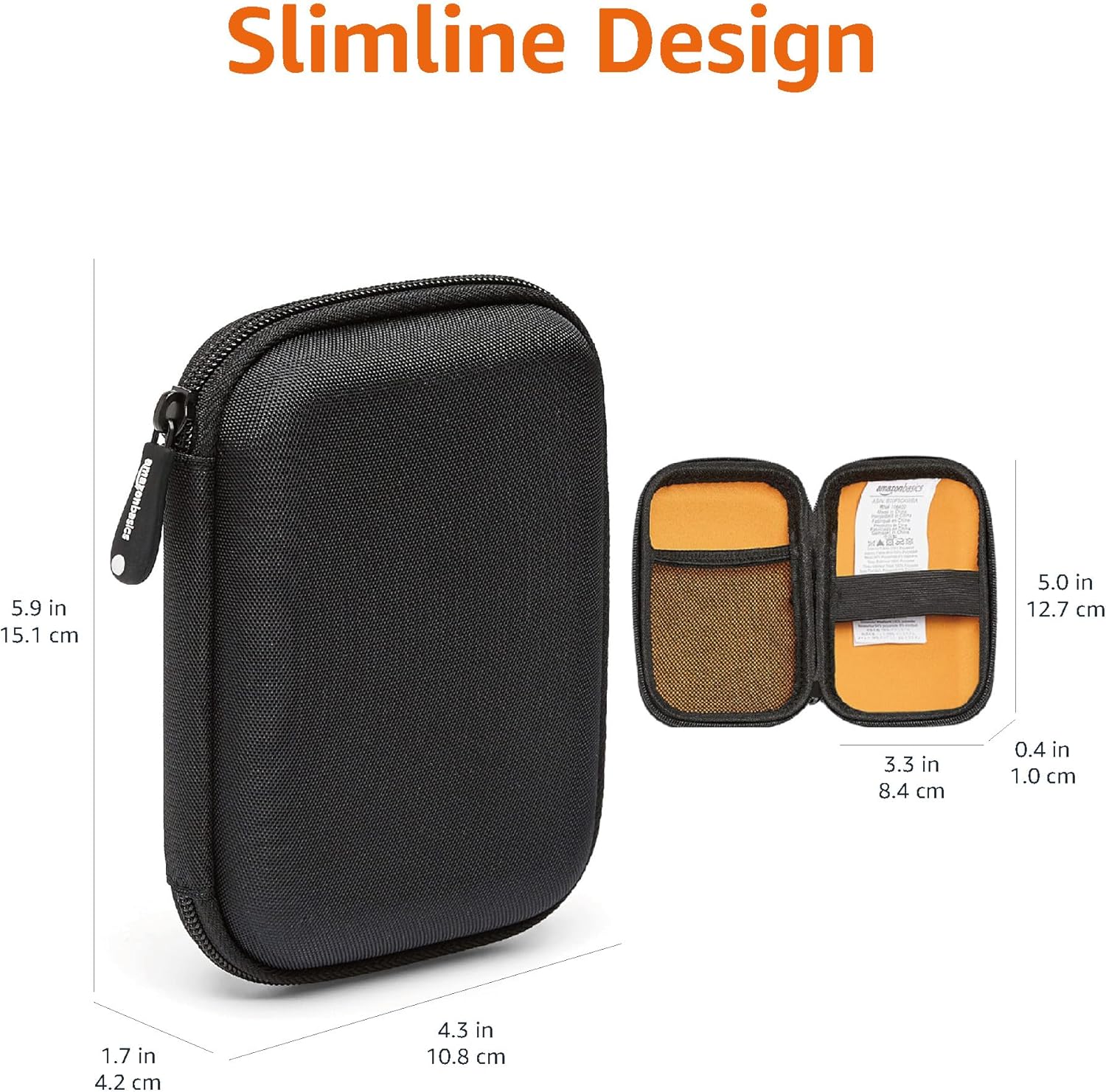 Thumbnail 4 de Amazon Basics External Hard Drive Case (Black) for Medium to Large Portable Drives