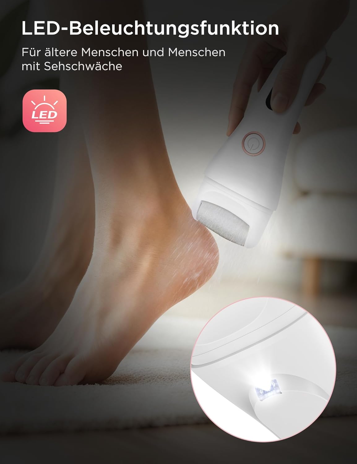 Thumbnail 5 de Elektrischer Hornhautentferner 90 Min 🦶