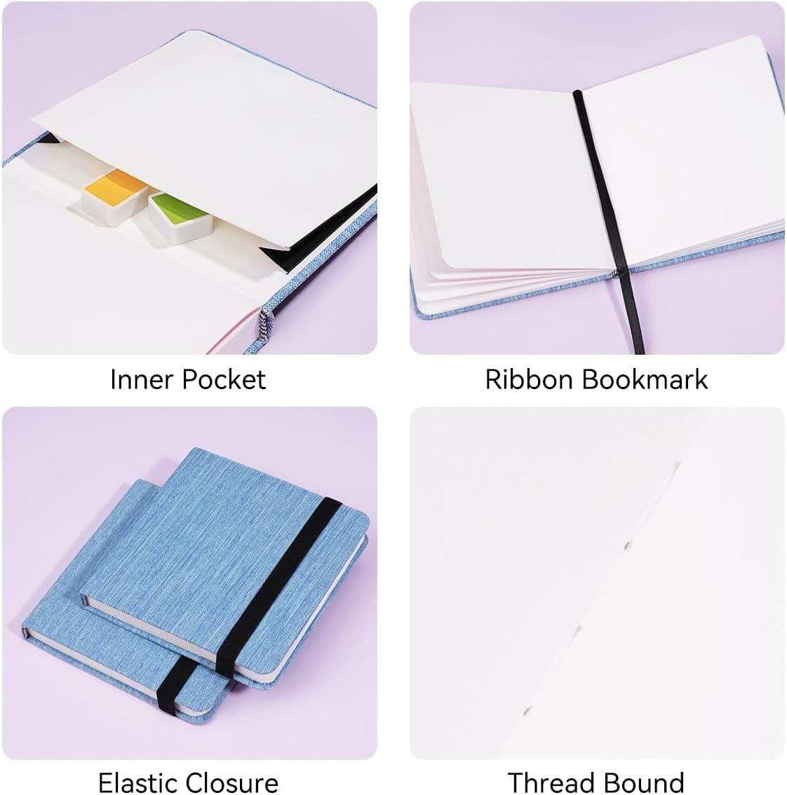 Thumbnail 4 de Lightwish Watercolour Journal 300gsm
