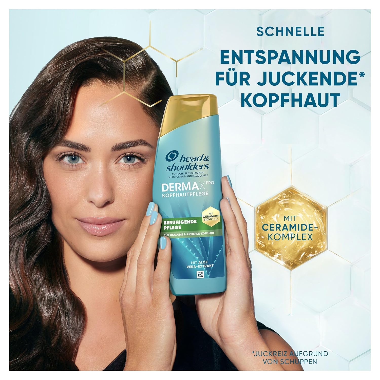 Detalle 2 de Head & Shoulders DERMAXPRO Beruhigendes Anti-Schuppen Shampoo (2x250 ml) bei trockener, juckender Kopfhaut