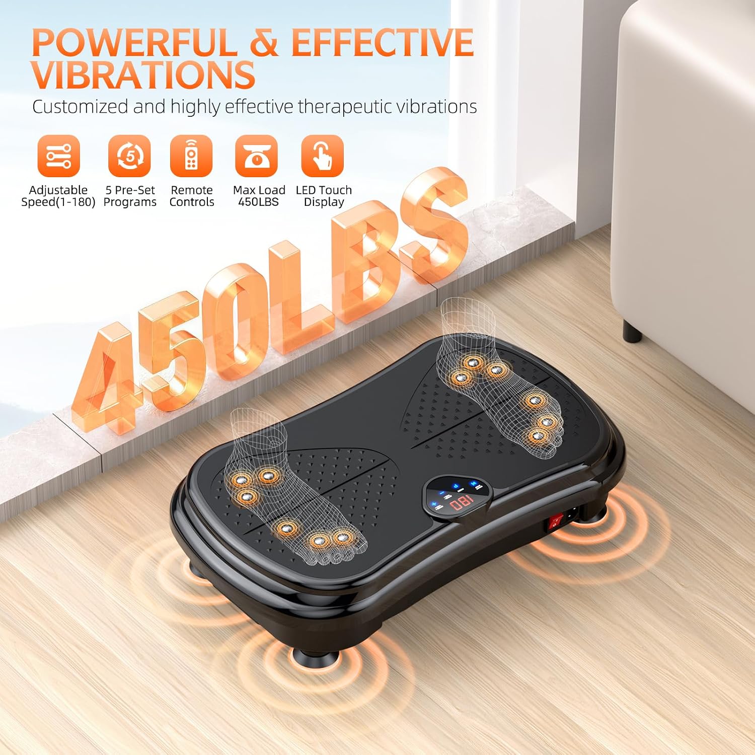 Thumbnail 6 de Vibration Plate with 180 Speeds ⚙