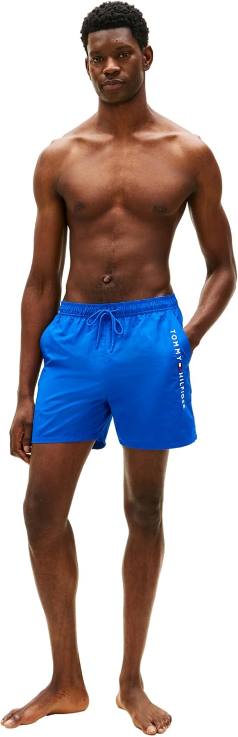 Detalle de Tommy Hilfiger Herren Badehose: zeitlos, bequem und recyceltes Nylon