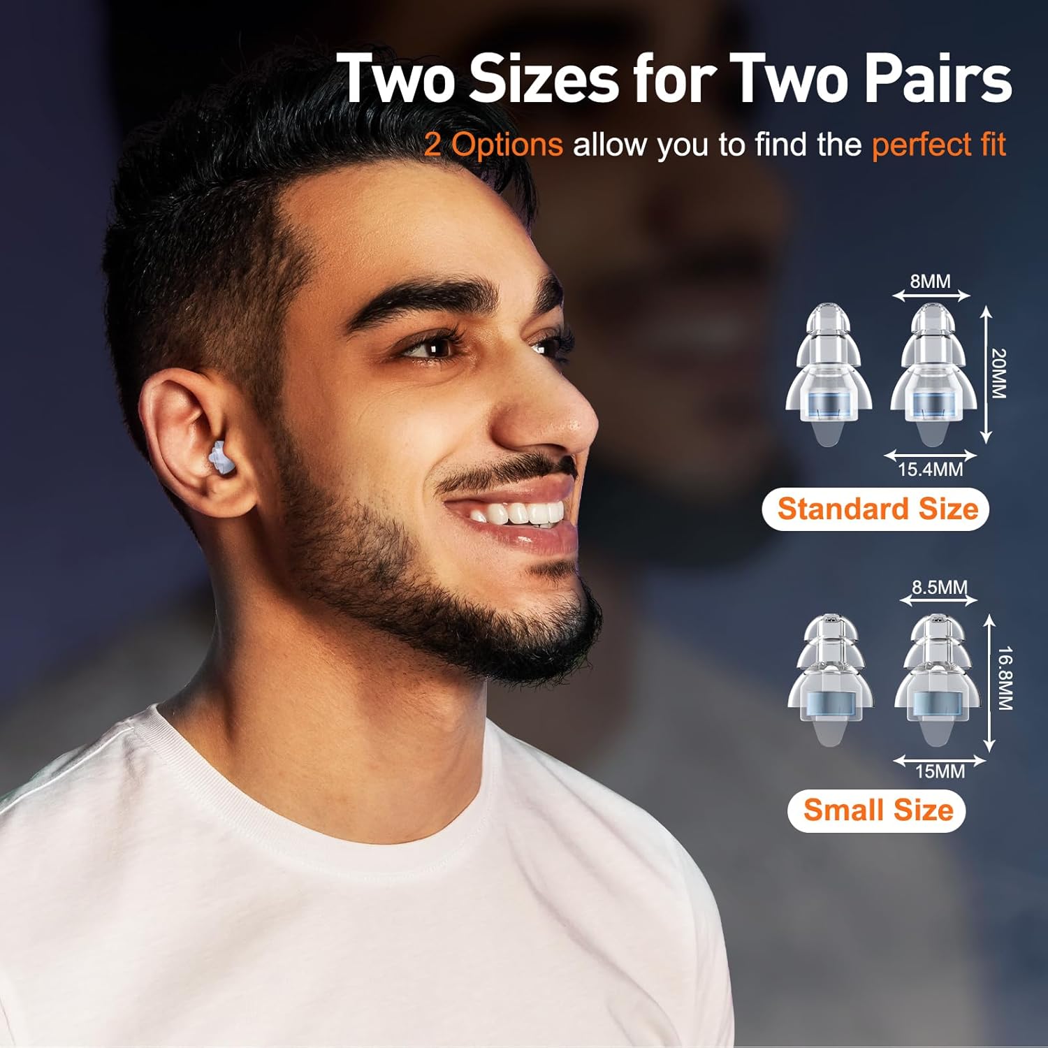 Thumbnail 2 de Reure High Fidelity Concert Ear Plugs: 2 Pairs of 23 dB Silicone Hearing Protection