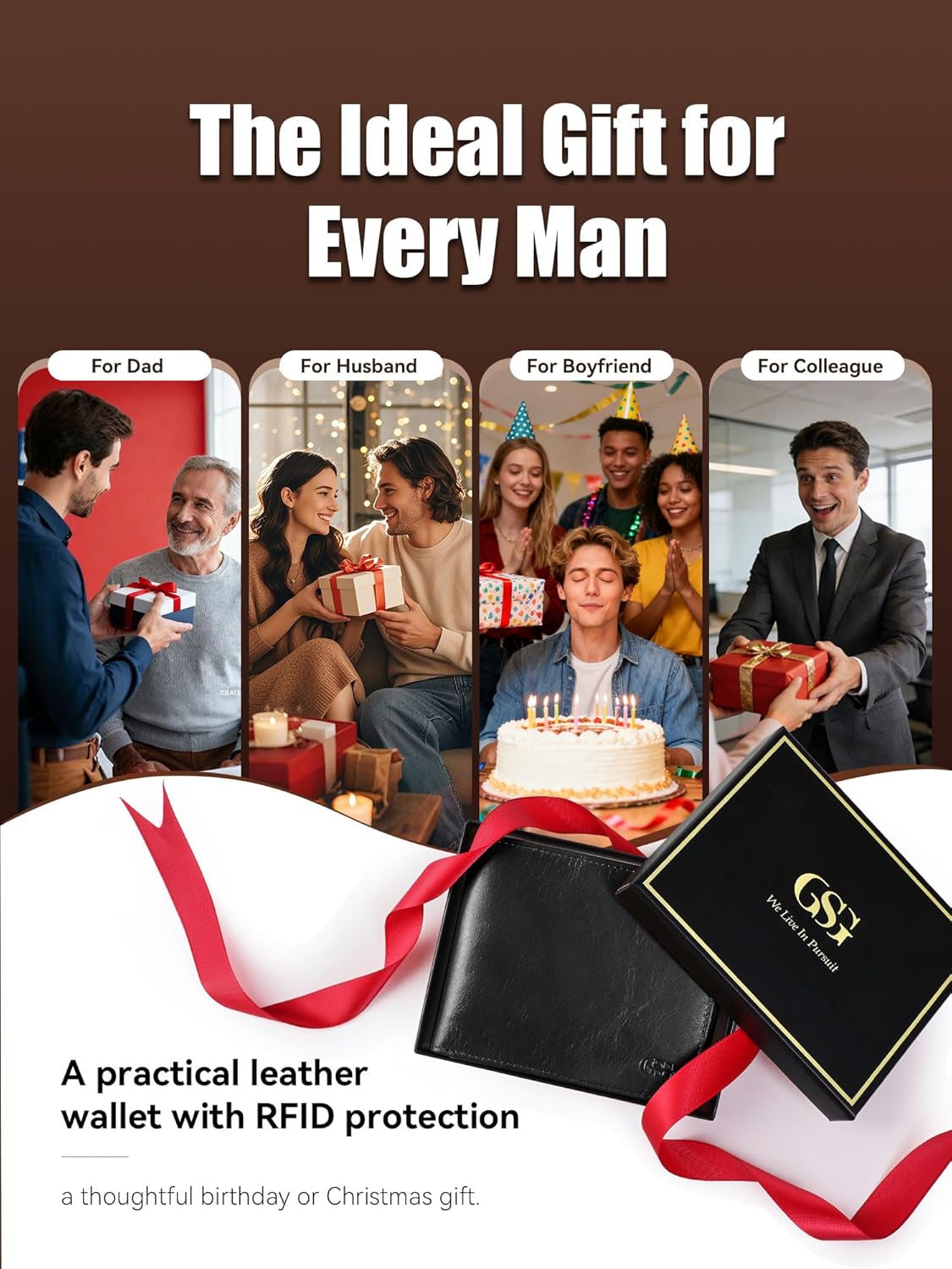 Thumbnail 6 de GSG SINCE 1998 Cowhide Leather Wallet
