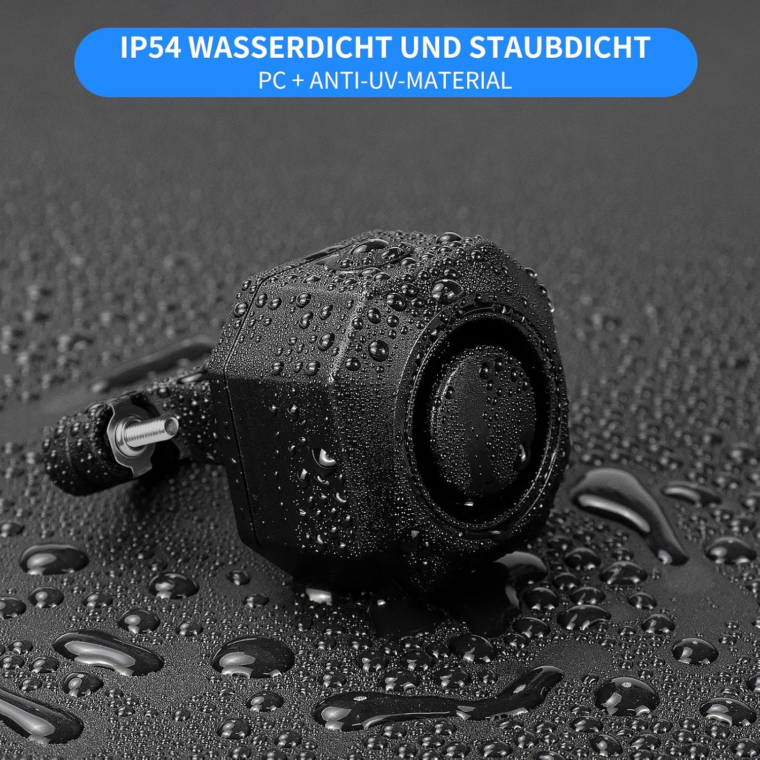 Detalle de VioRose Fahrrad-Alarmanlage mit Funk-Fernbedienung (USB-C, wasserdicht)
