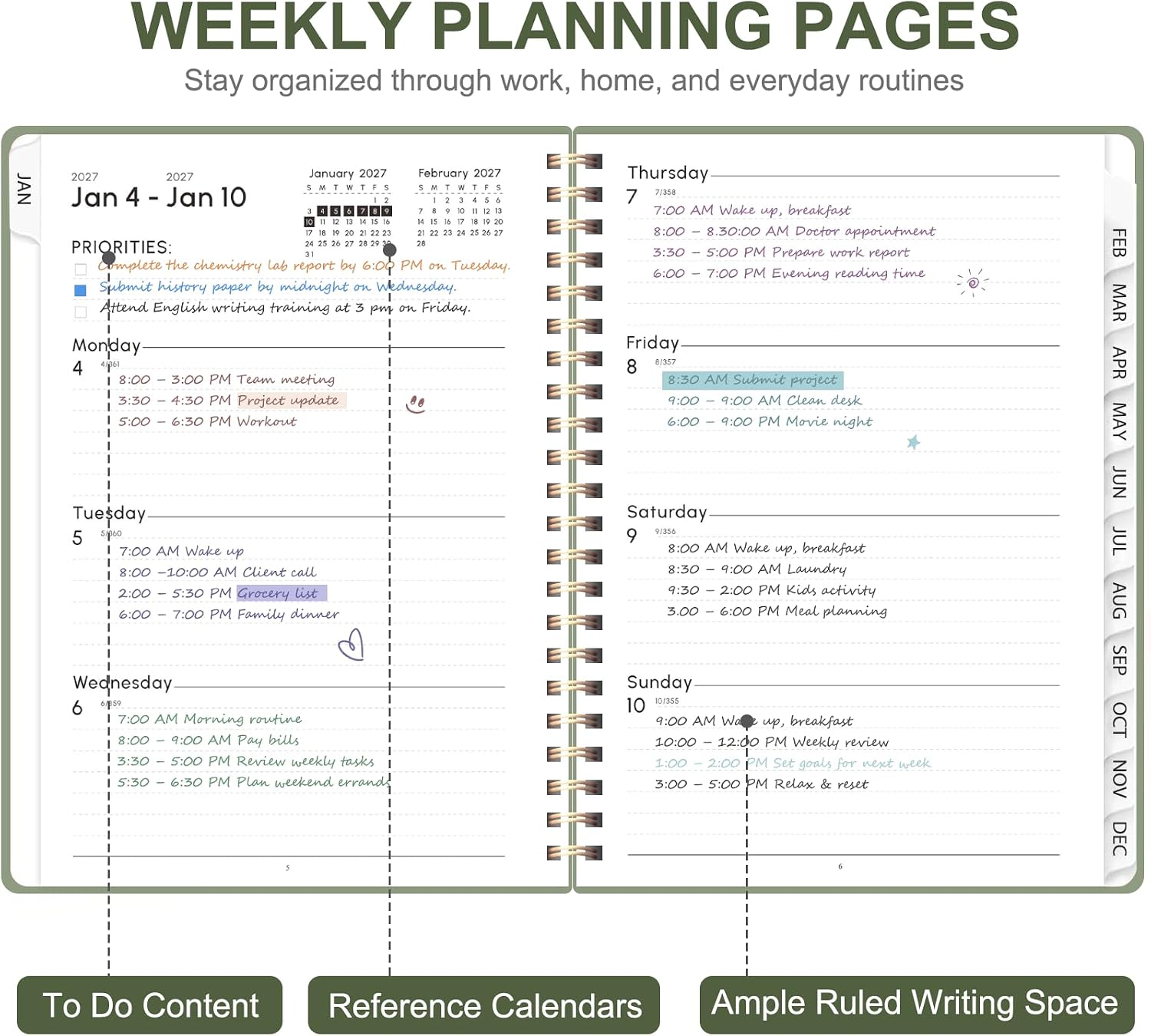 Detalle 2 de Weekly and Monthly Planner, A5
