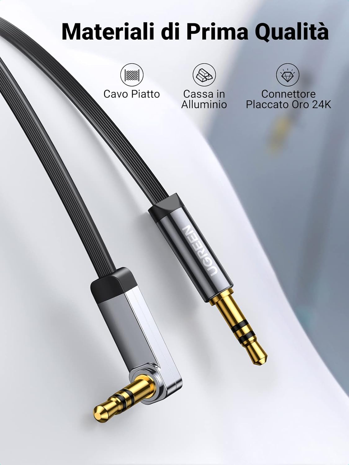 Thumbnail 2 de UGREEN cavo AUX stereo 3,5 mm 1 m