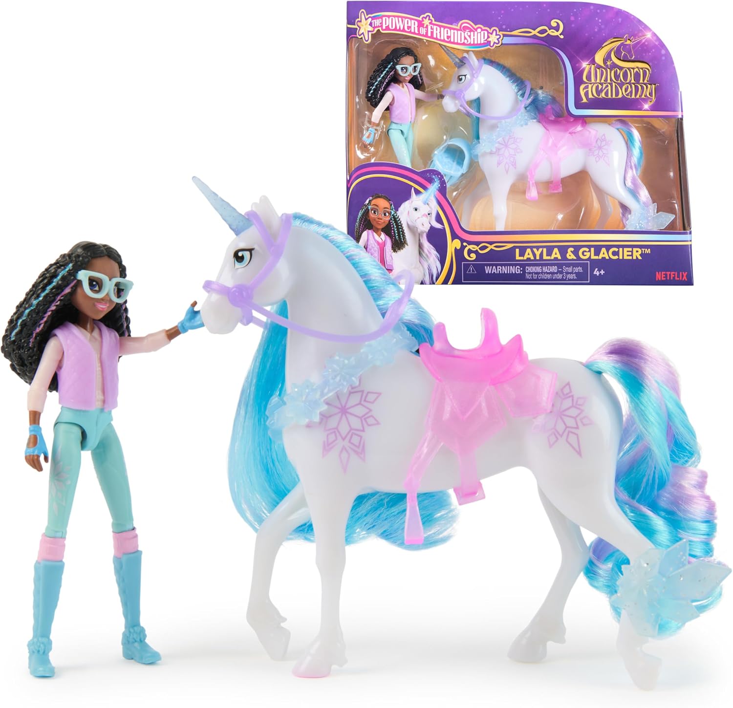 Detalle de Unicorn Academy Layla und Einhorn Glacier Set Spielzeug đŽ