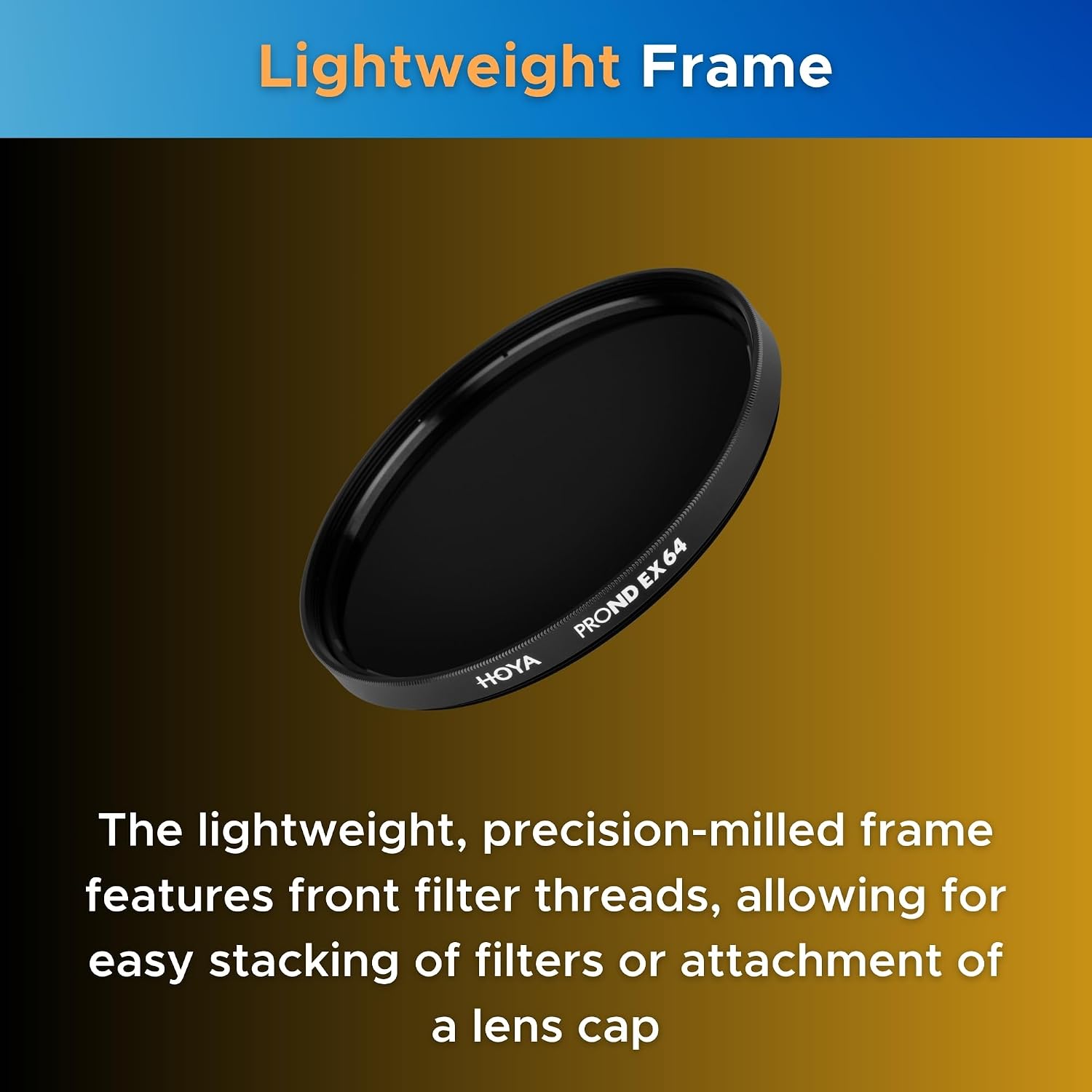 Detalle de HOYA PRO ND-EX ND64 – filtr szary 72 mm, redukcja światła o 6 stopni