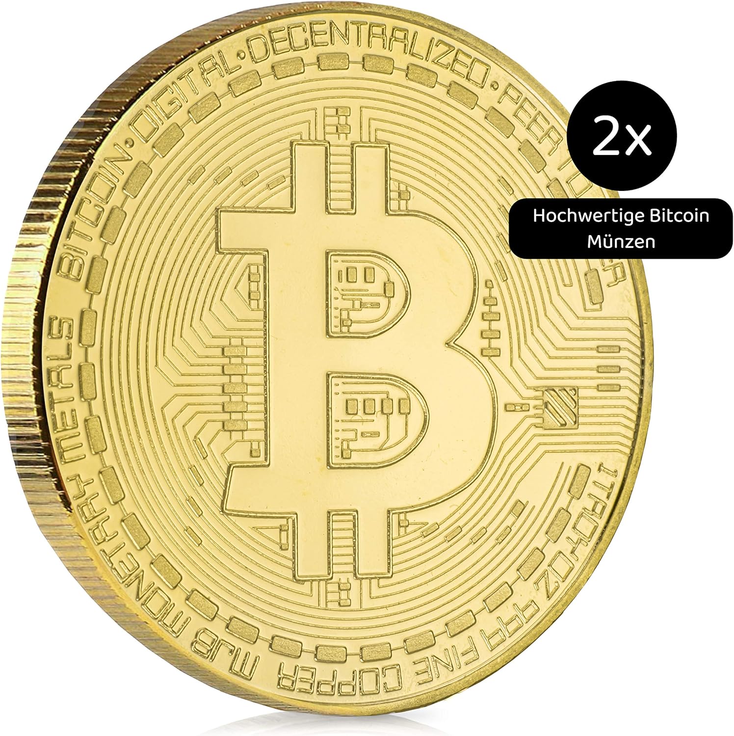 Thumbnail 1 de Satoshi Nakamoto Bitcoin Münze 2x
