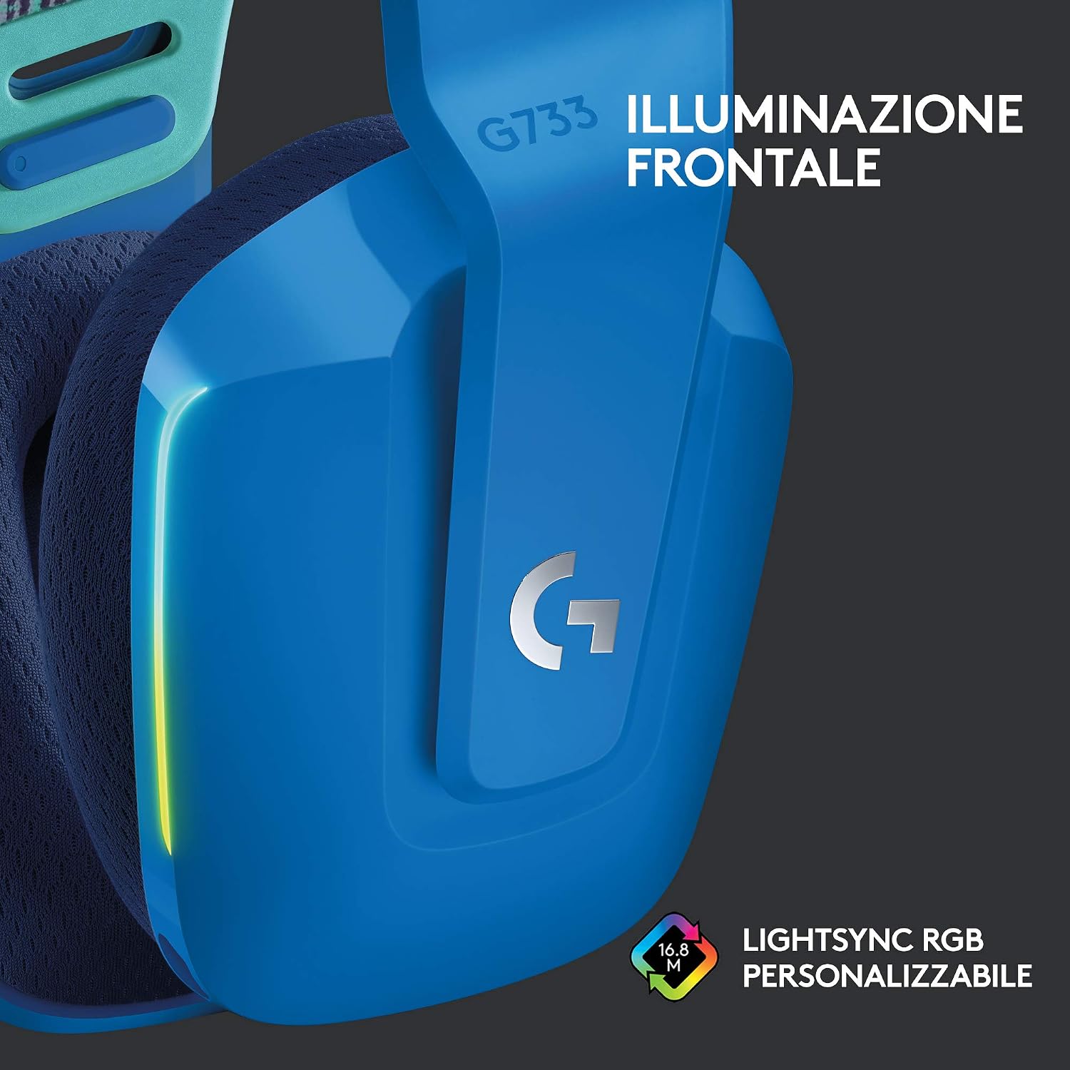 Detalle 2 de Logitech G733 cuffia wireless 29 ore
