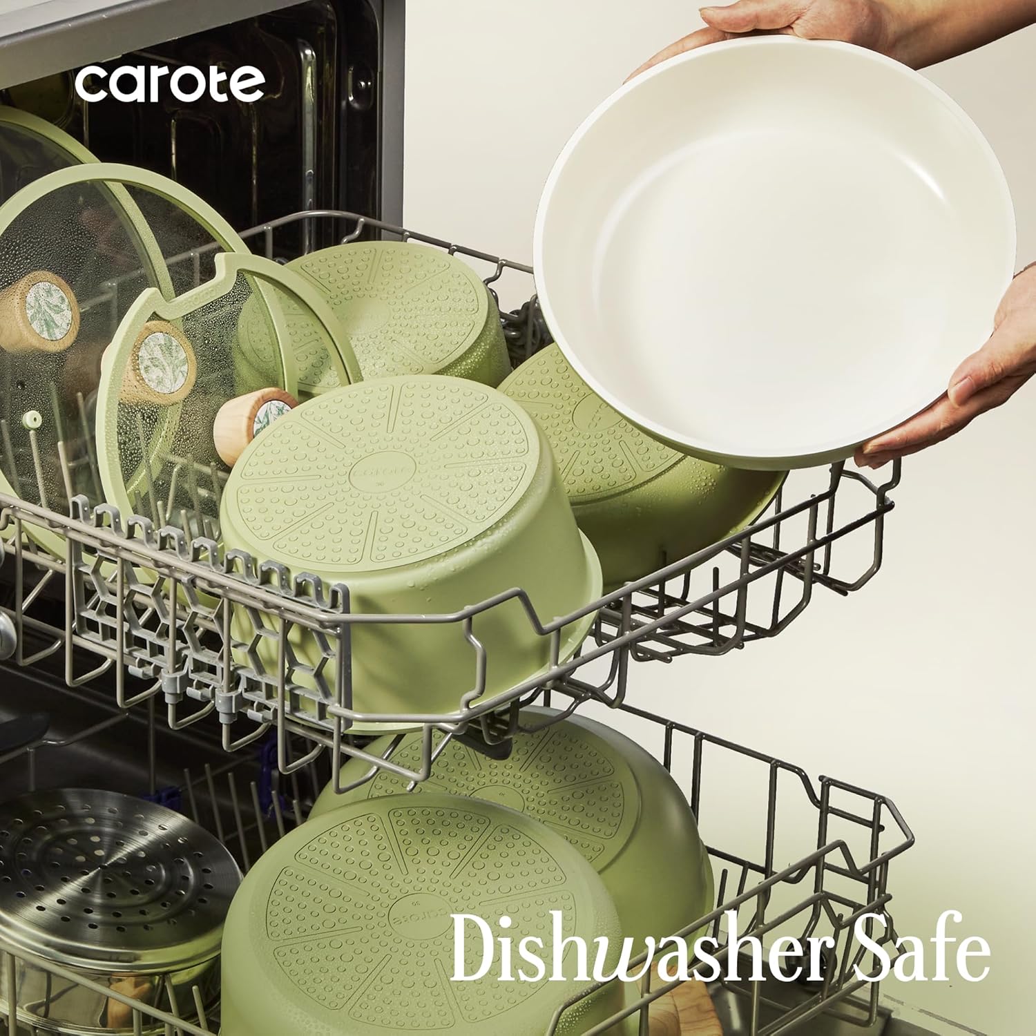 Thumbnail 6 de CAROTE 25-Piece Ceramic Cookware Set with Detachable Handles (PFAS Free, Nonstick)