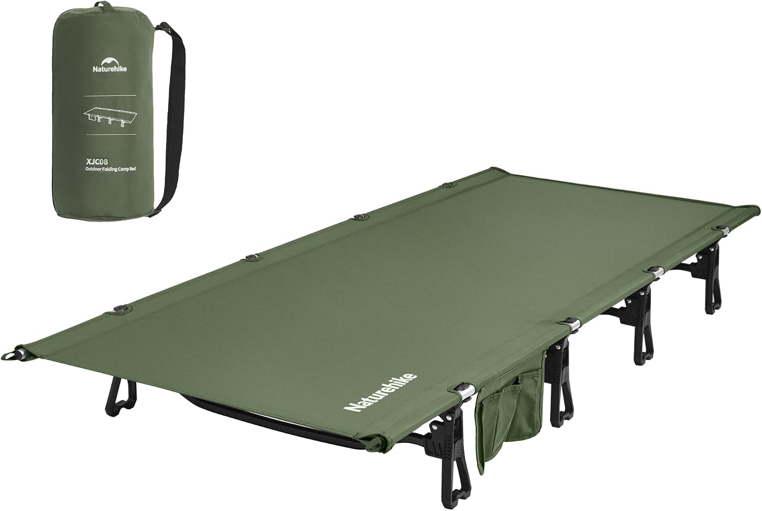 Detalle de Naturehike CNK2550WS020 Ultralight Folding Camping Cot, Green