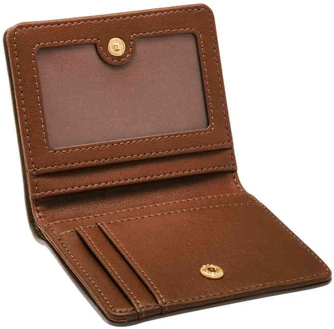 Thumbnail 1 de Mini portefeuille Fossil Logan en cuir véritable ou polyuréthane, format bifold pour femme