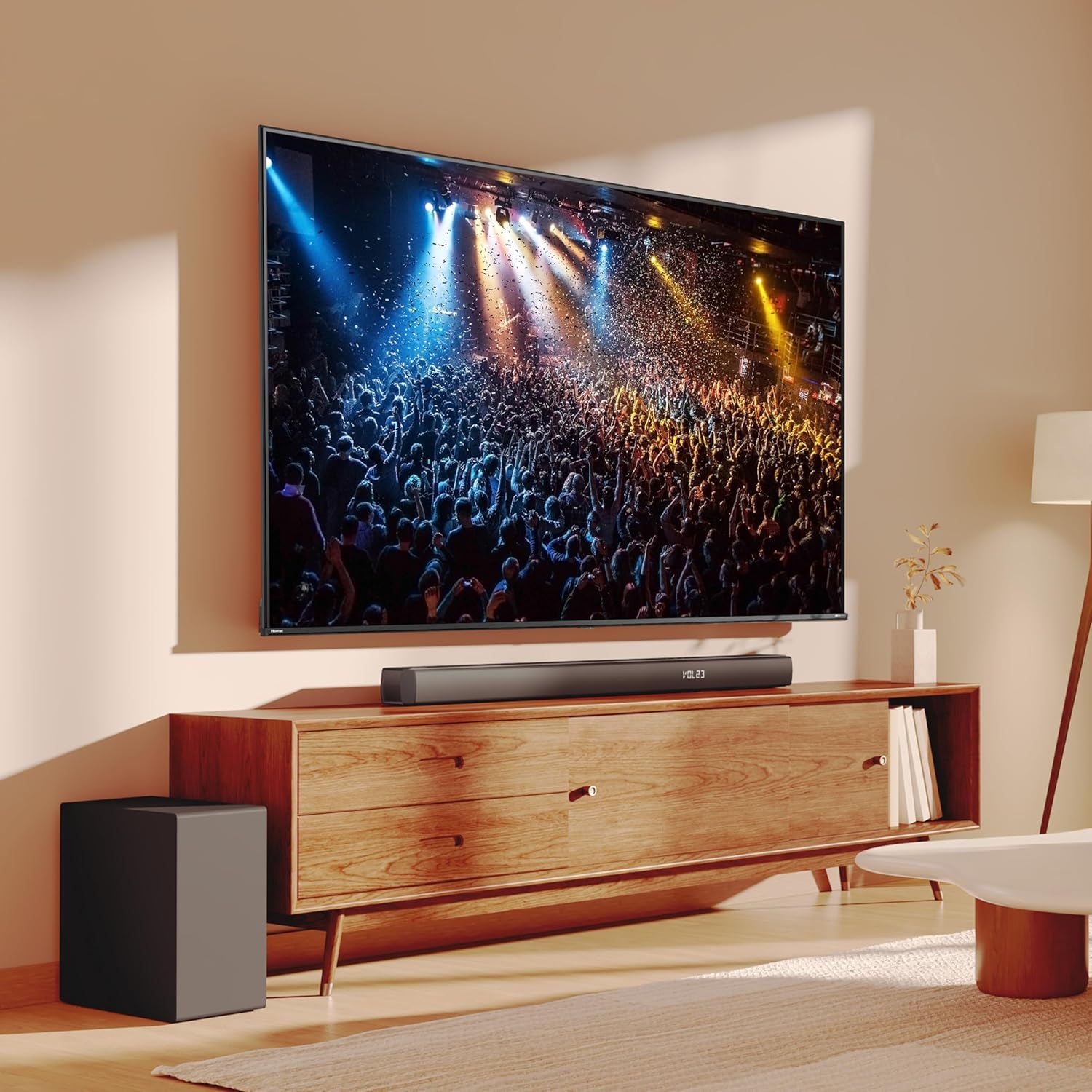 Thumbnail 3 de Hisense HS3100 3.1-Kanal Soundbar mit kabellosem 6,5"-Subwoofer, 480W max und Dolby Audio/DTS Virtual:X