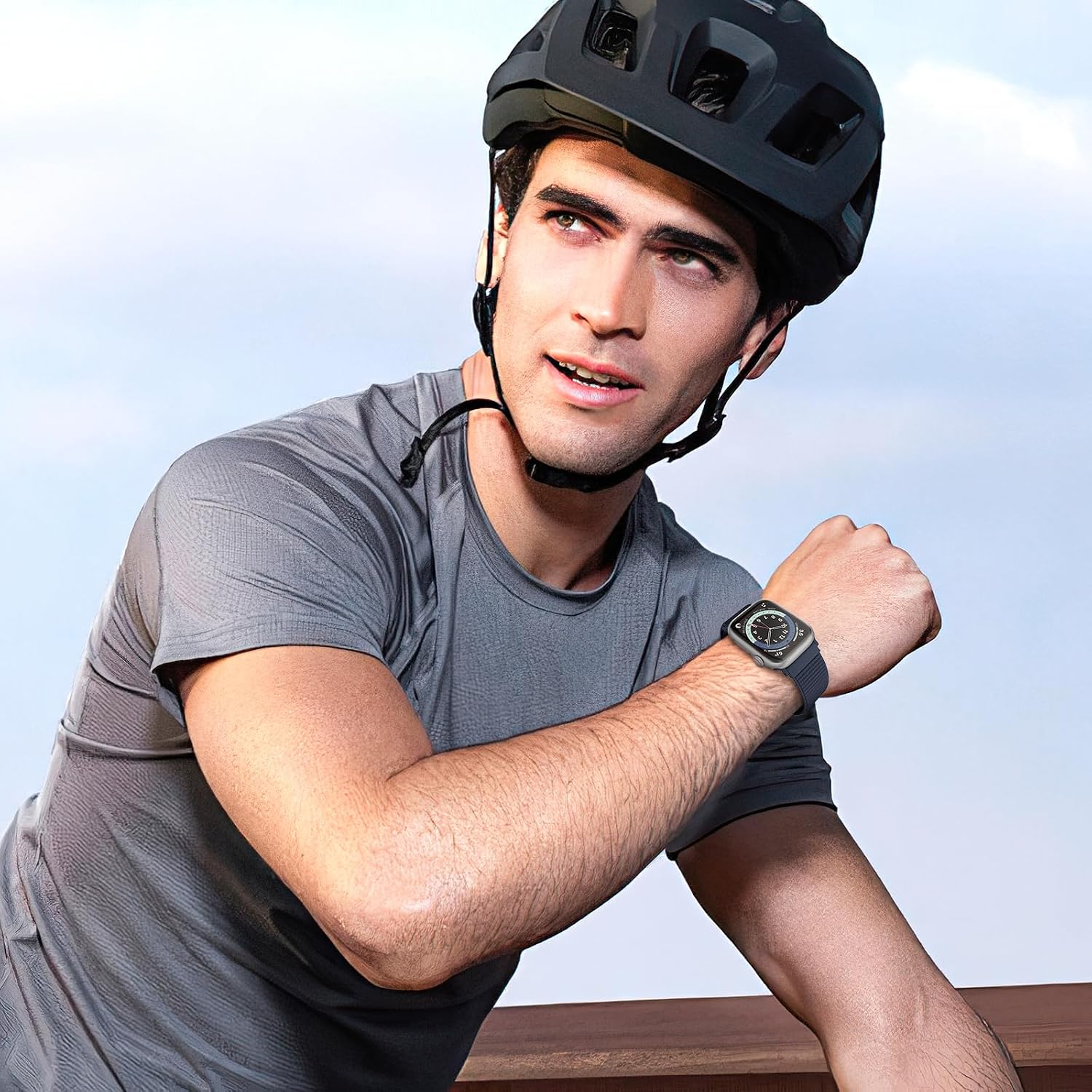 Thumbnail 6 de DigiHero Nylon Sport Loop compatible with Apple Watch straps (46/44/45/49mm) in Ultramarine