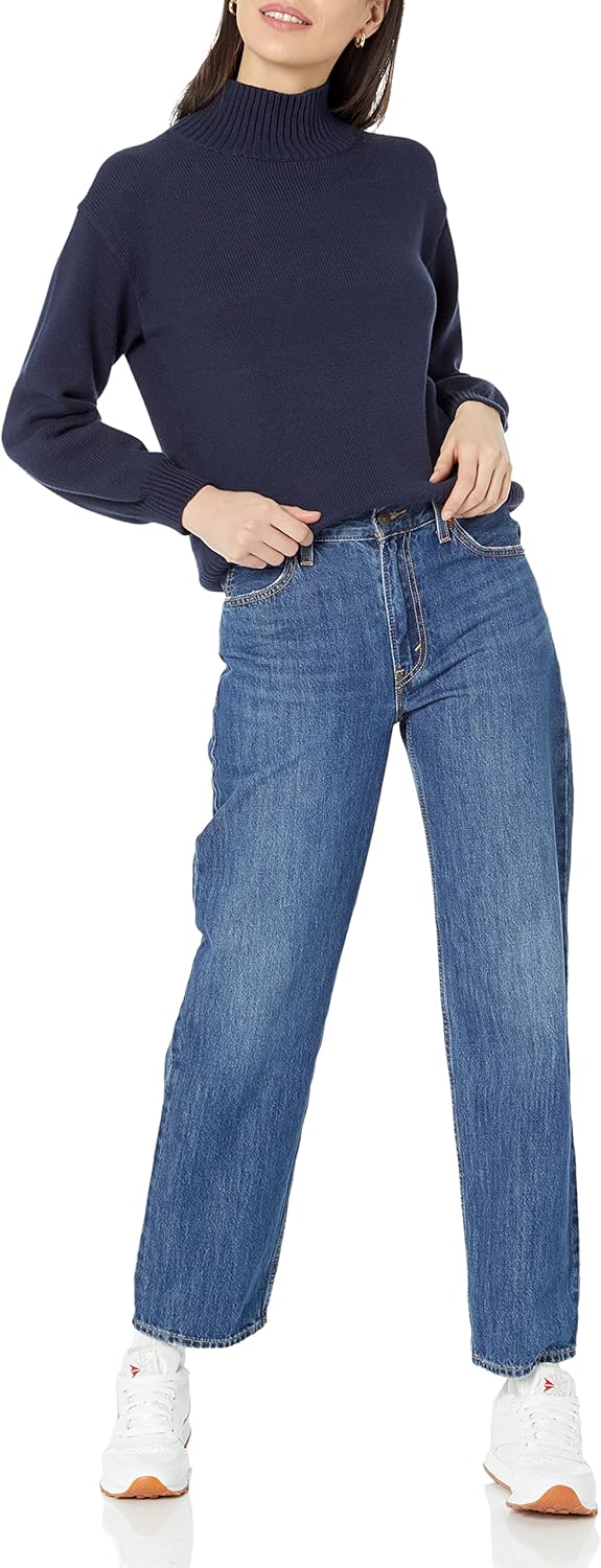 Thumbnail 4 de Amazon Essentials Damen Pullover aus Baumwolle mit Trichterausschnitt (bis in Übergrößen)