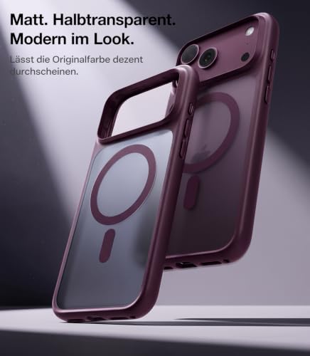 Thumbnail 8 de TORRAS Guardian-Mag für iPhone 18 Pro Max Hülle MagSafe Case, Burgunder