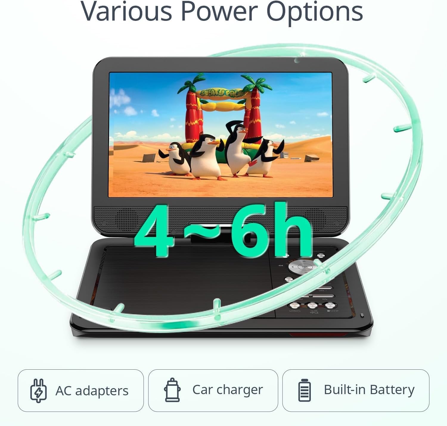 Thumbnail 5 de YOTON 12.5" Portable DVD Player with 10.5" screen 📀