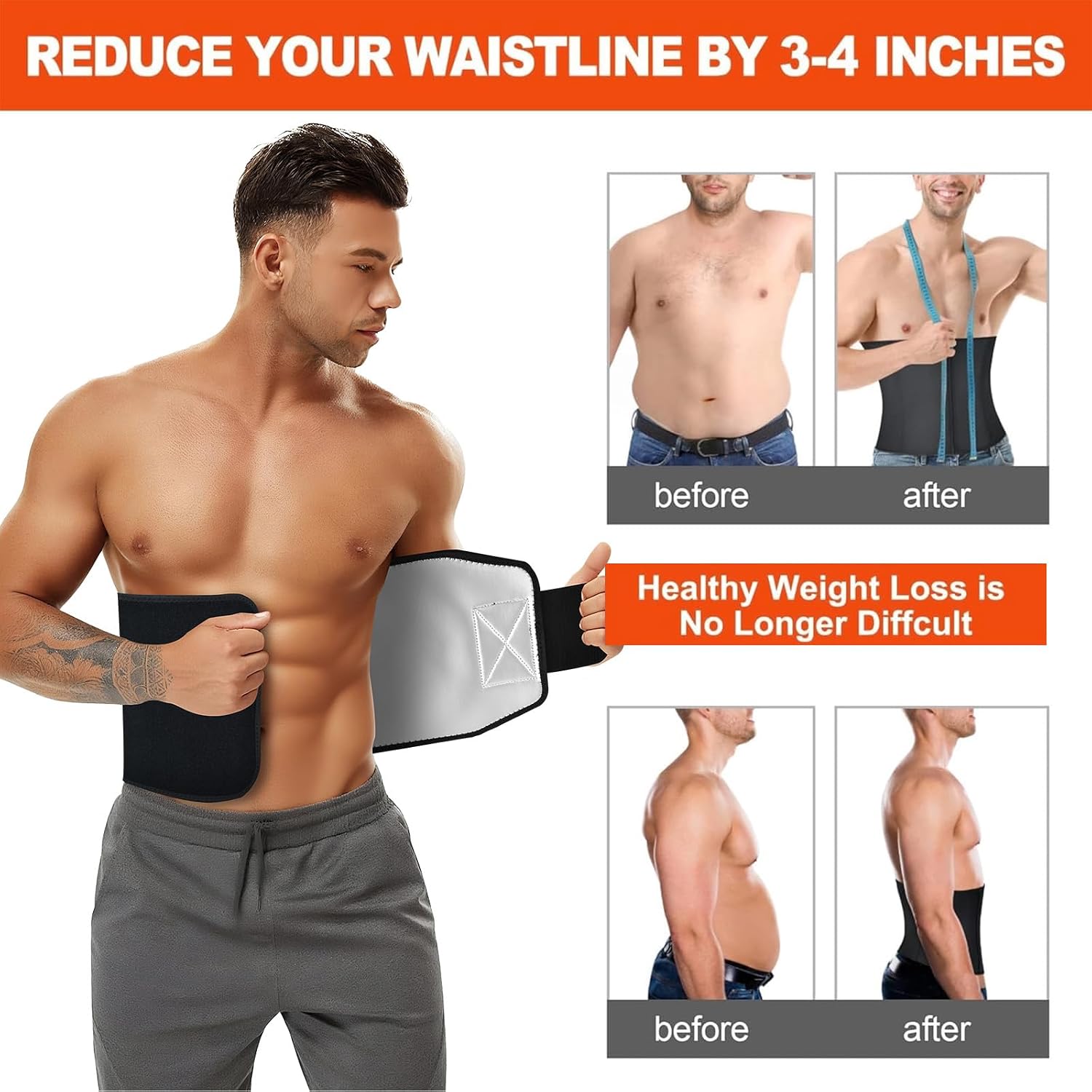 Detalle de AMZBOSS Waist Trainer in Neoprene