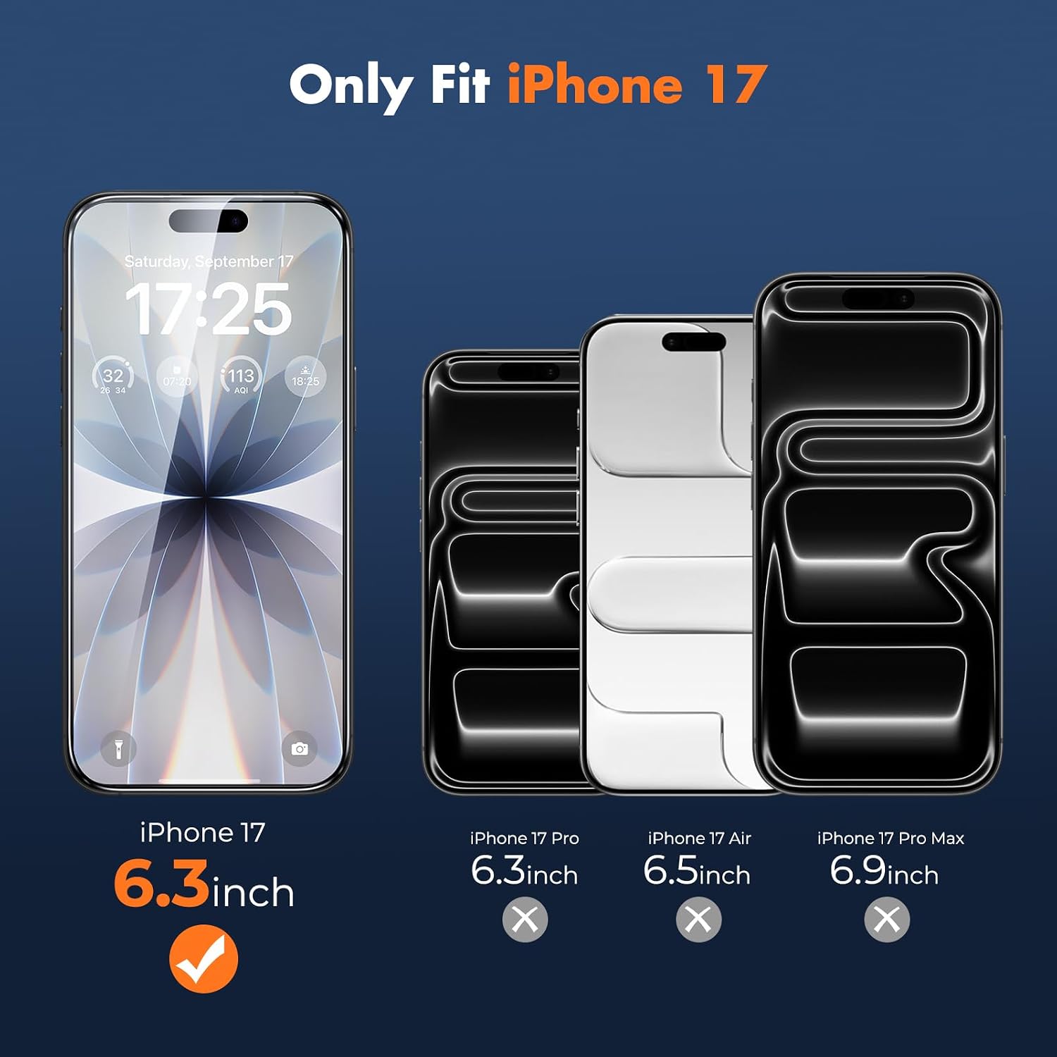 Thumbnail 5 de UNBREAKcable iPhone 17 Screen Protector 3-Pack