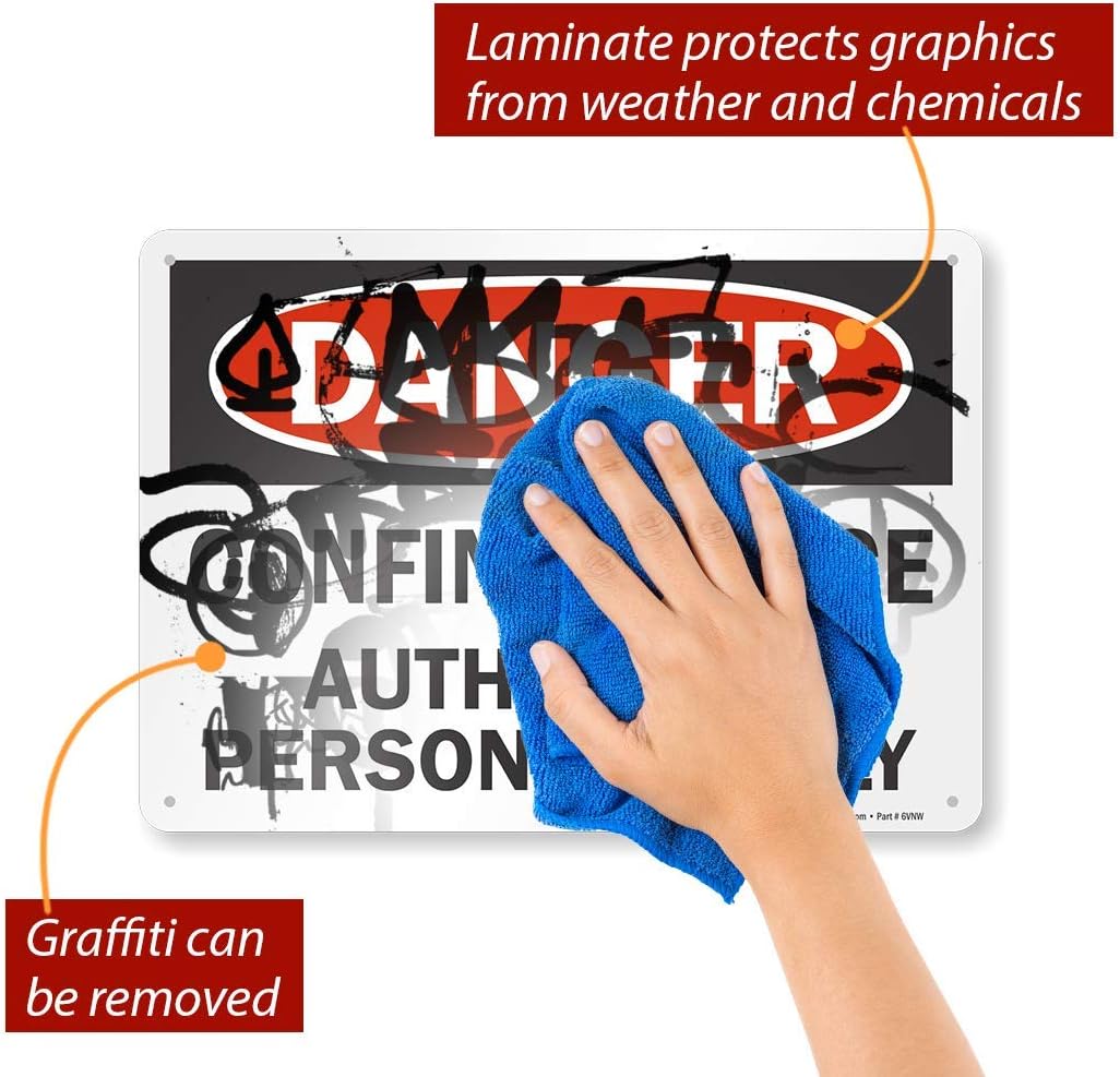 Detalle de SmartSign Confined Space Sign, 10 x 14 Inch