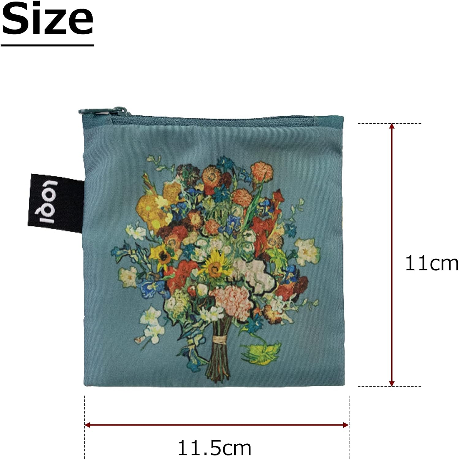 Thumbnail 4 de LOQI Vincent Van Gogh VGM 50th Anniversary Bouquet Blue Canvas Recycled Bag