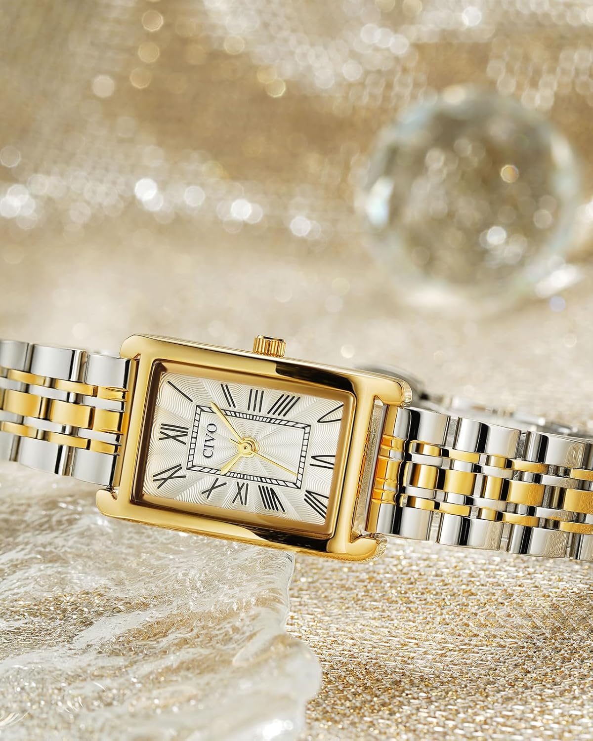 Thumbnail 5 de CIVO Vintage Damen Armbanduhr Rectangular