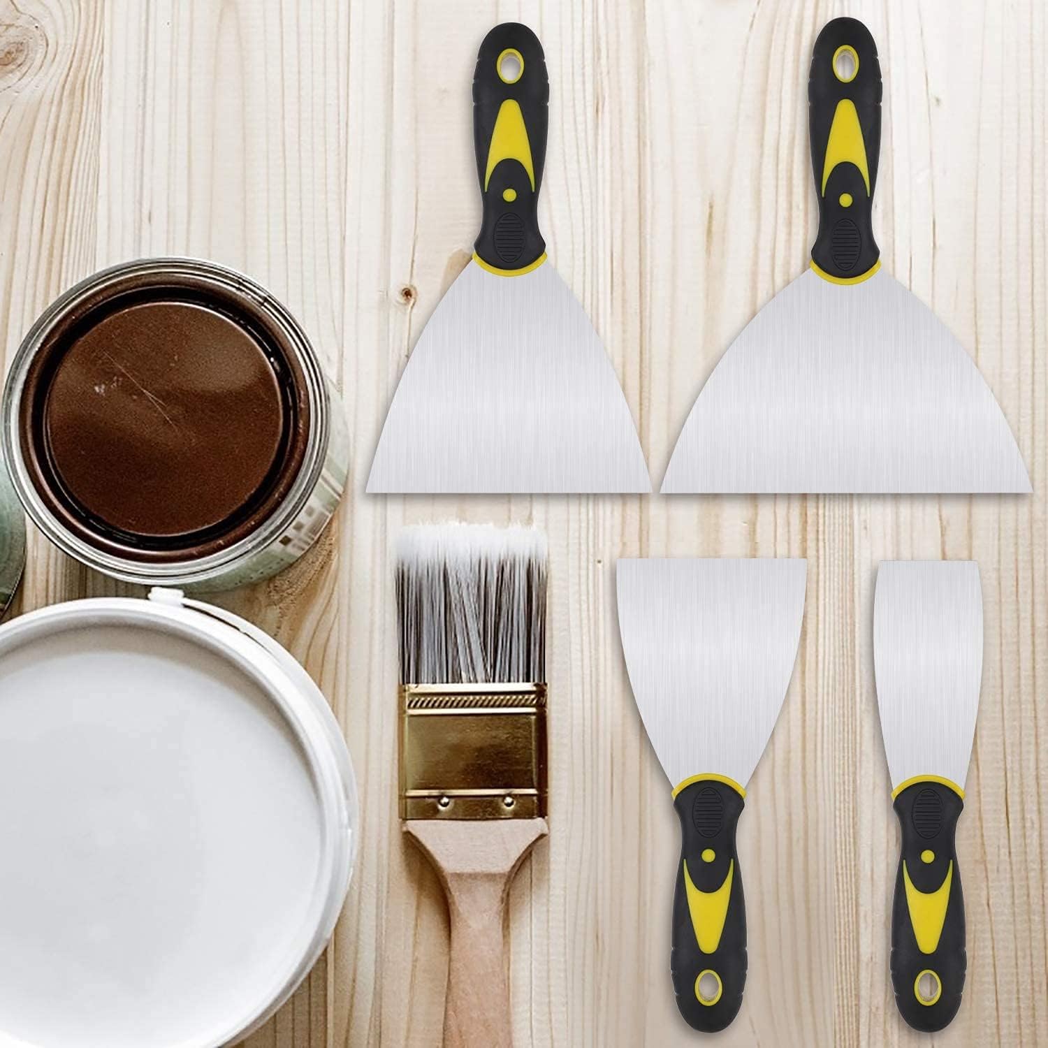 Thumbnail 5 de KZXXZH Wallpaper Scraper Set 4-piece, 1.5–5in