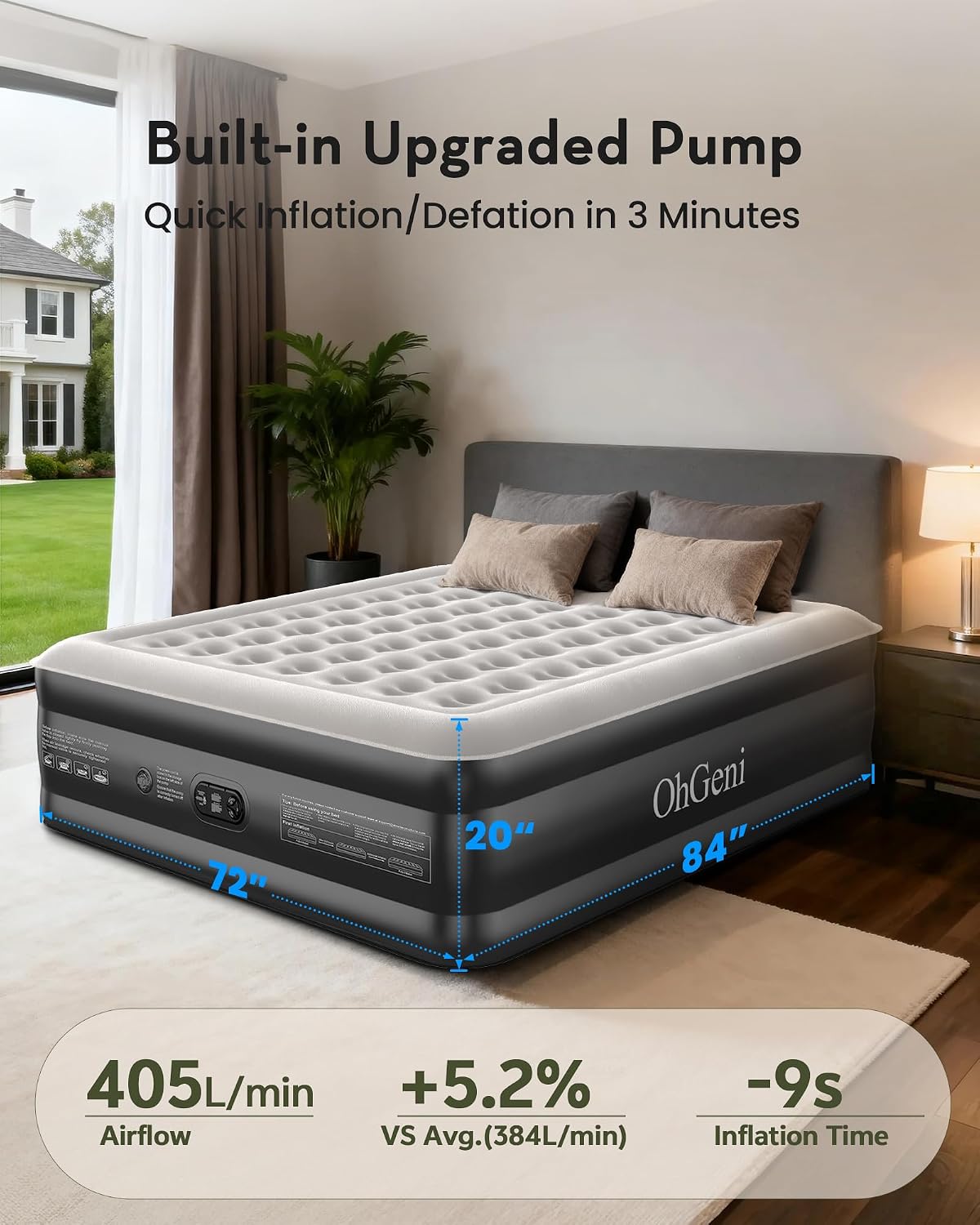 Thumbnail 5 de OhGeni 20" Cal King Air Mattress