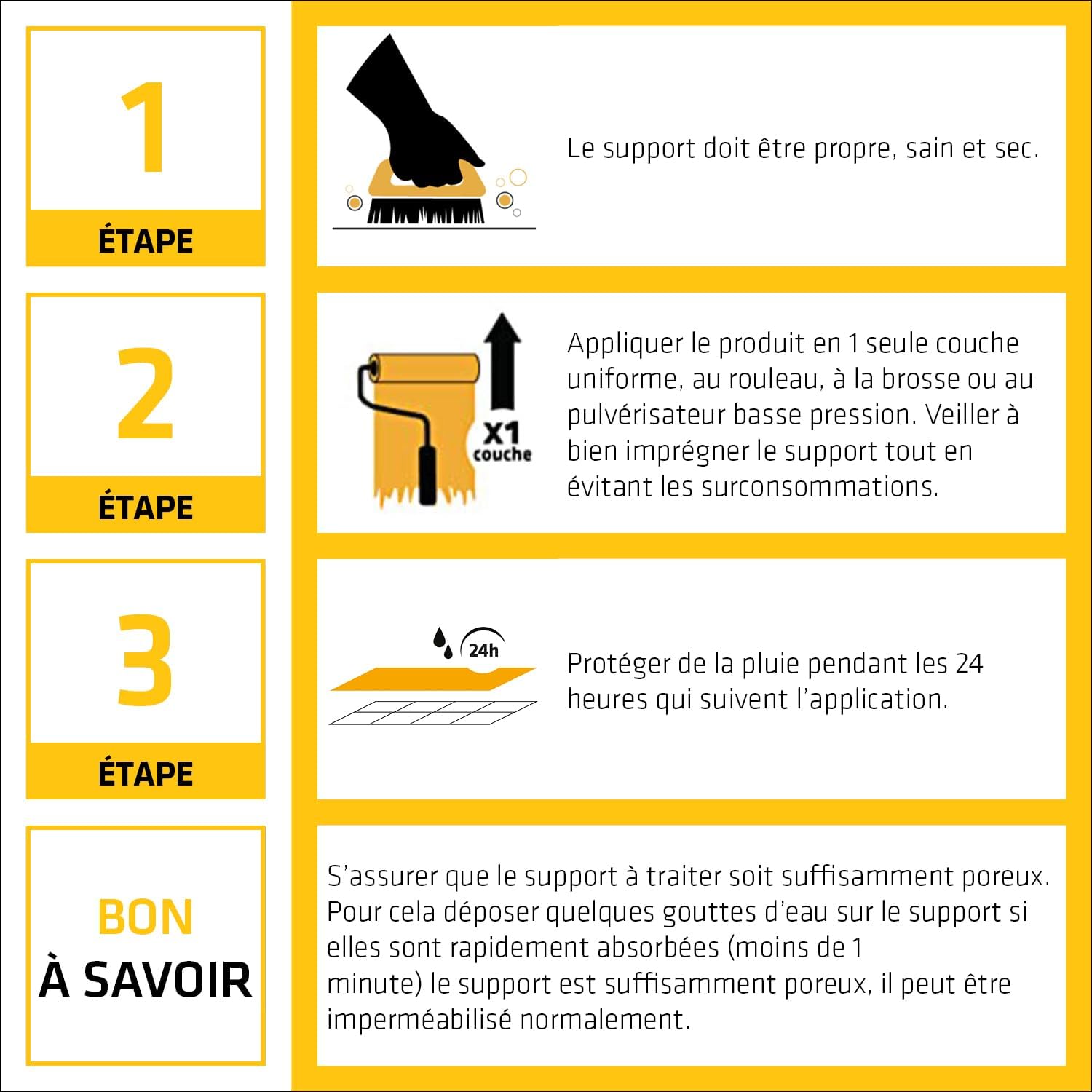 Thumbnail 4 de Sika Hydrofuge Imperméabilisant Sikagard 210 Protecteur Sol Mat Incolore – 5 L