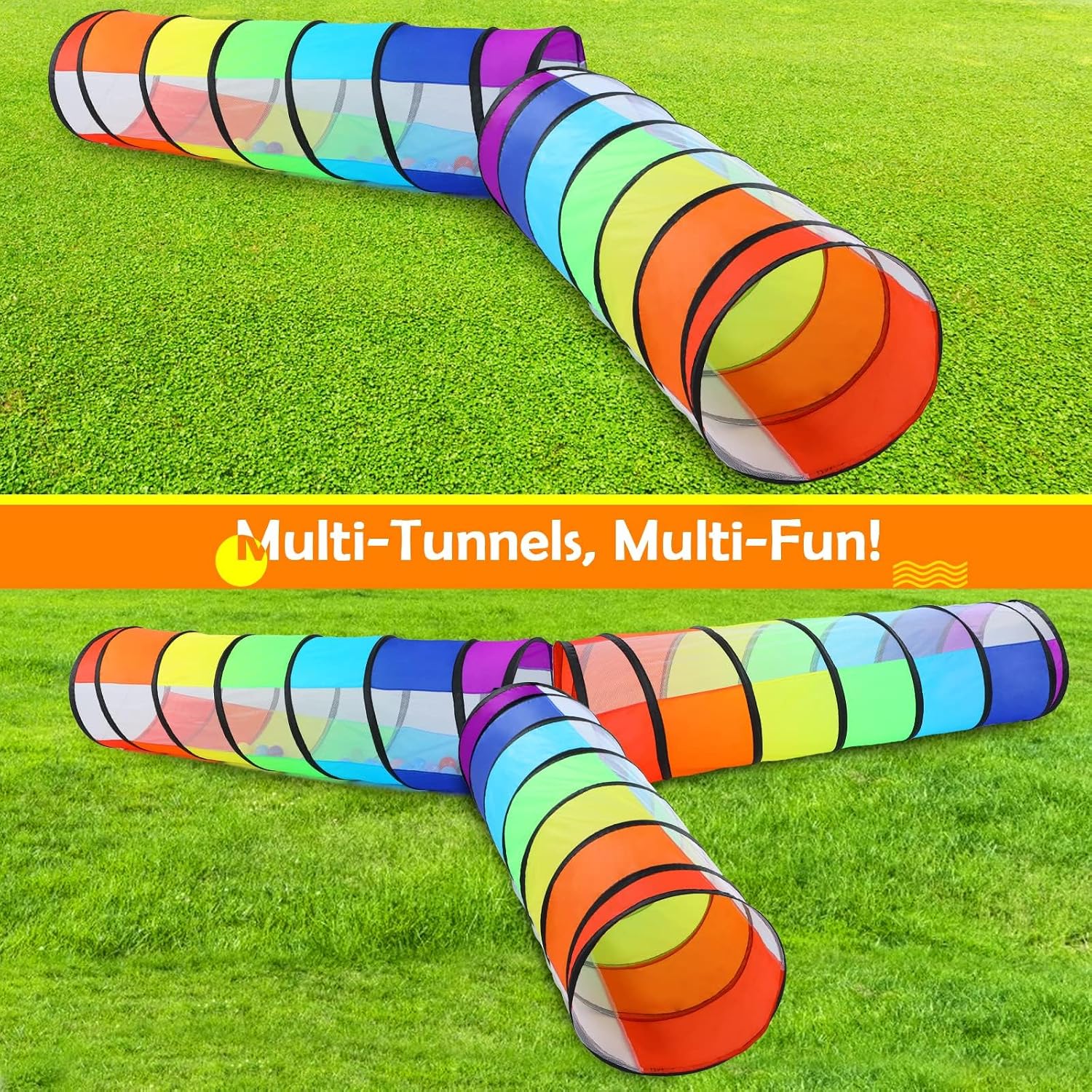Thumbnail 6 de Kids Play Tunnel 6 ft pop-up crawl tunnel