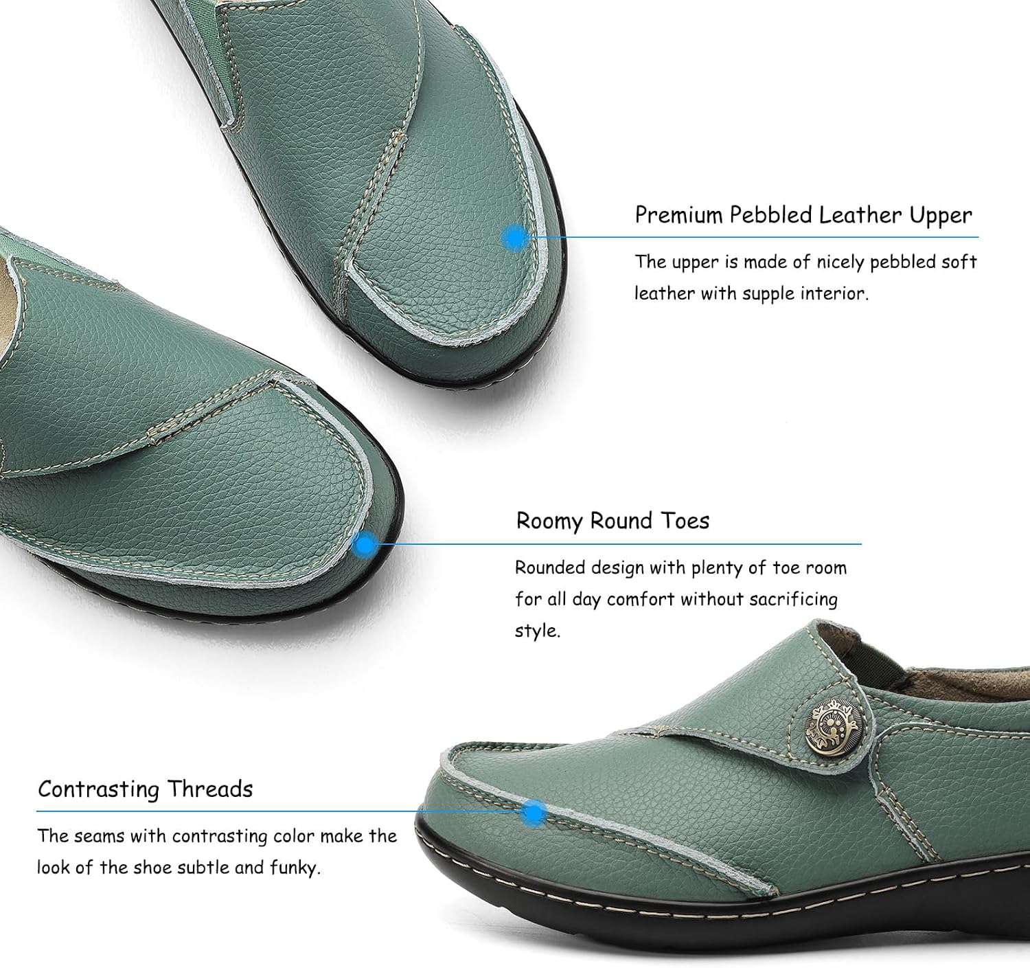 Detalle 2 de TERRIKAT Women's Leather Loafers