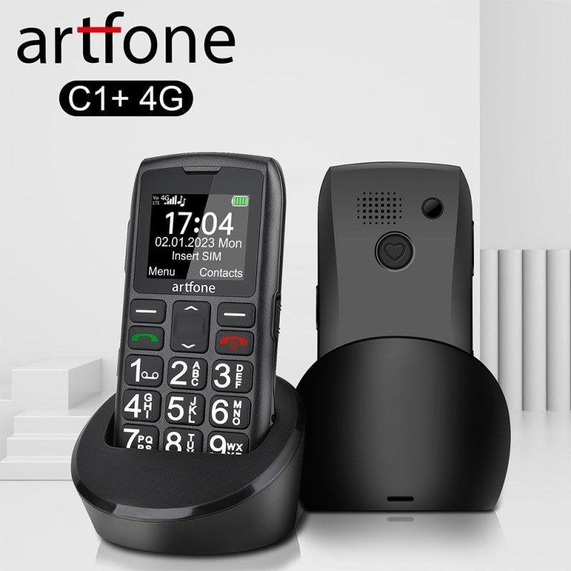 Thumbnail 3 de Artfone C1+4G: teléfono simple con 21 botones grandes y base de carga para mayores