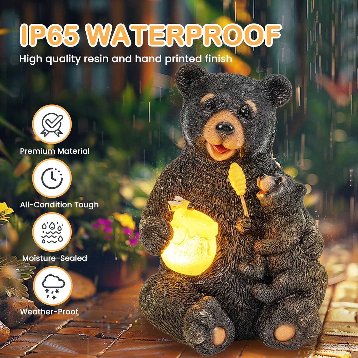 Thumbnail 5 de GIGALUMI Solar garden bear figurine