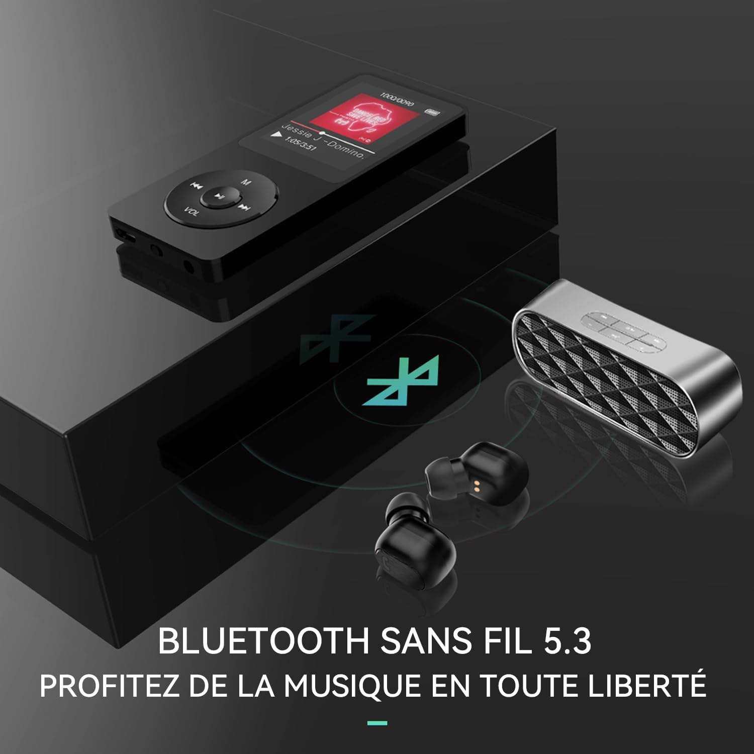 Thumbnail 1 de AGPTEK A02XT MP3-speler, 32 GB, Bluetooth 5.3 en lcd-scherm van 1,8 inch