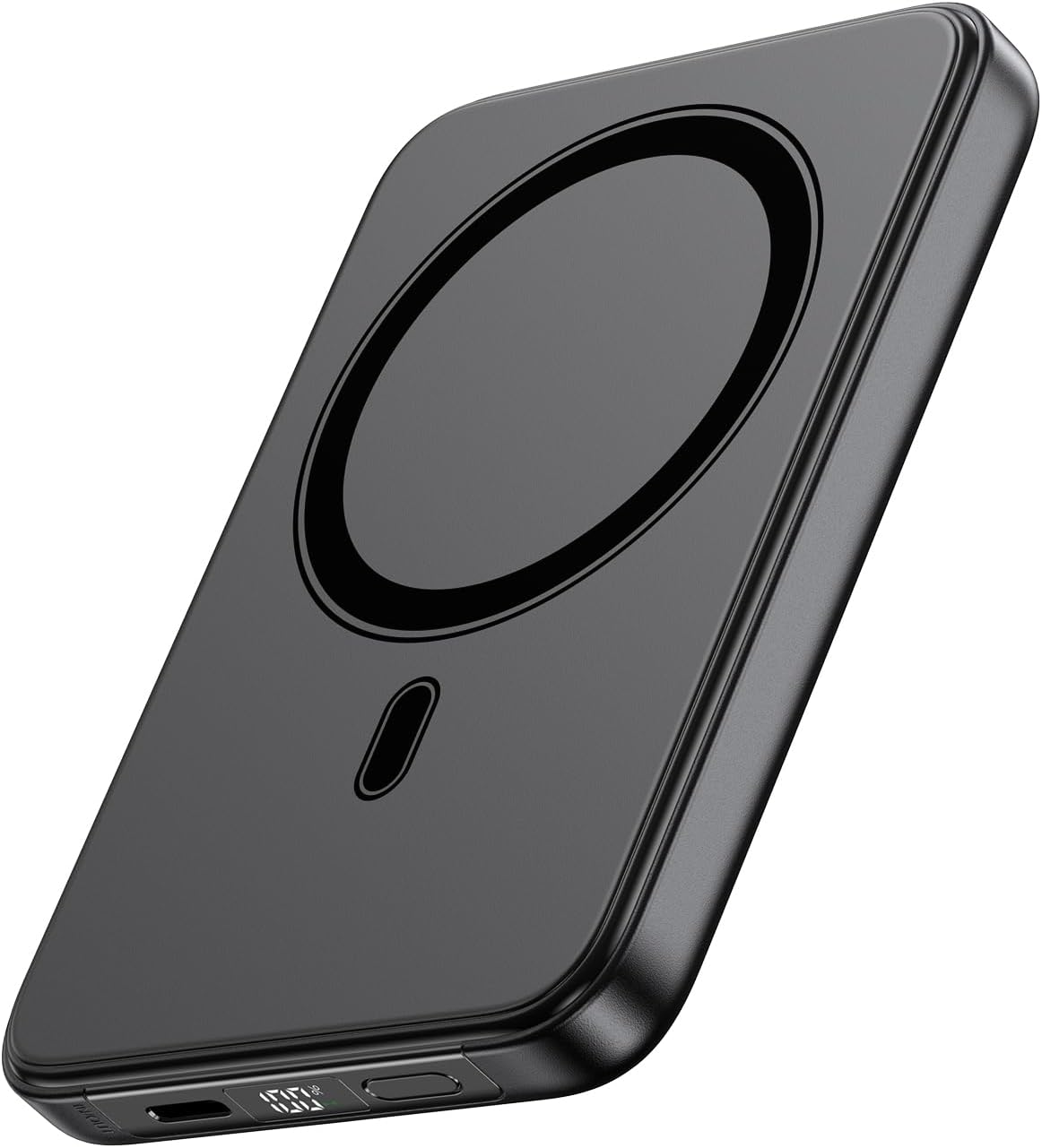 Detalle de Riapow Magnetic Portable Charger 10000mAh: Ultra Slim 20W PD Power Bank with Magnetic Back and LED Display