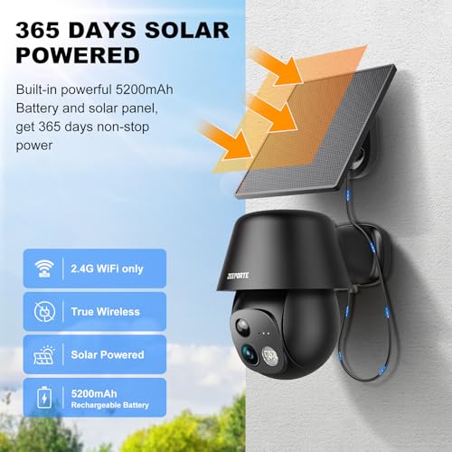 Thumbnail 1 de Solar Security Cameras 2K Pan/Tilt ⚙