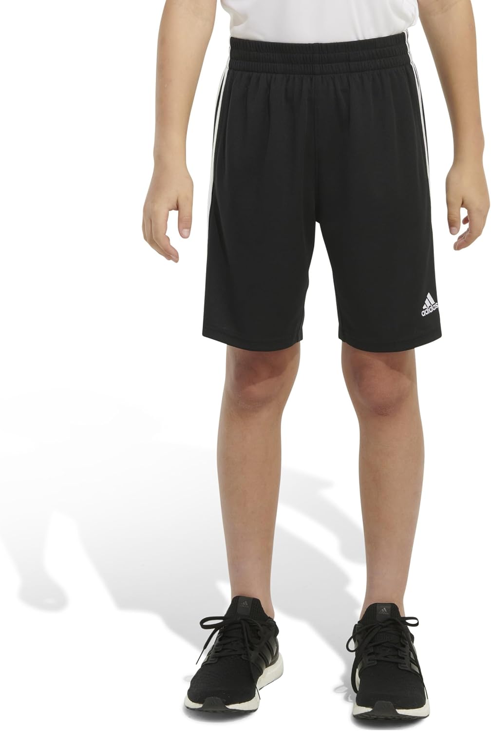 Detalle 2 de adidas Boys' Classic 3-Stripes Shorts with Drawcord Waist