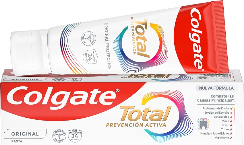 Detalle 2 de Colgate Total Prevención Activa 12x75ml | Protección 24h🦷