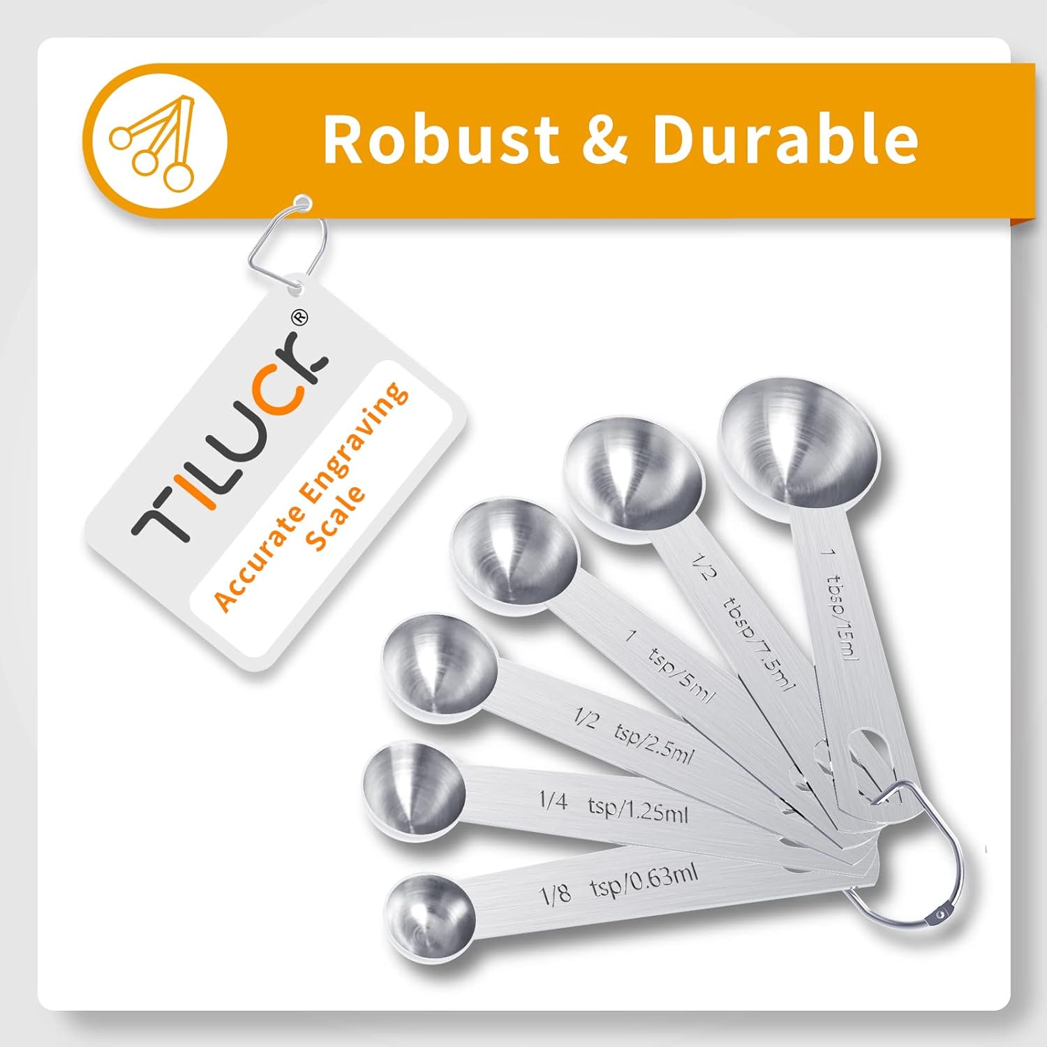 Detalle 2 de TILUCK Measuring Cups & Spoons 10pc 🍽