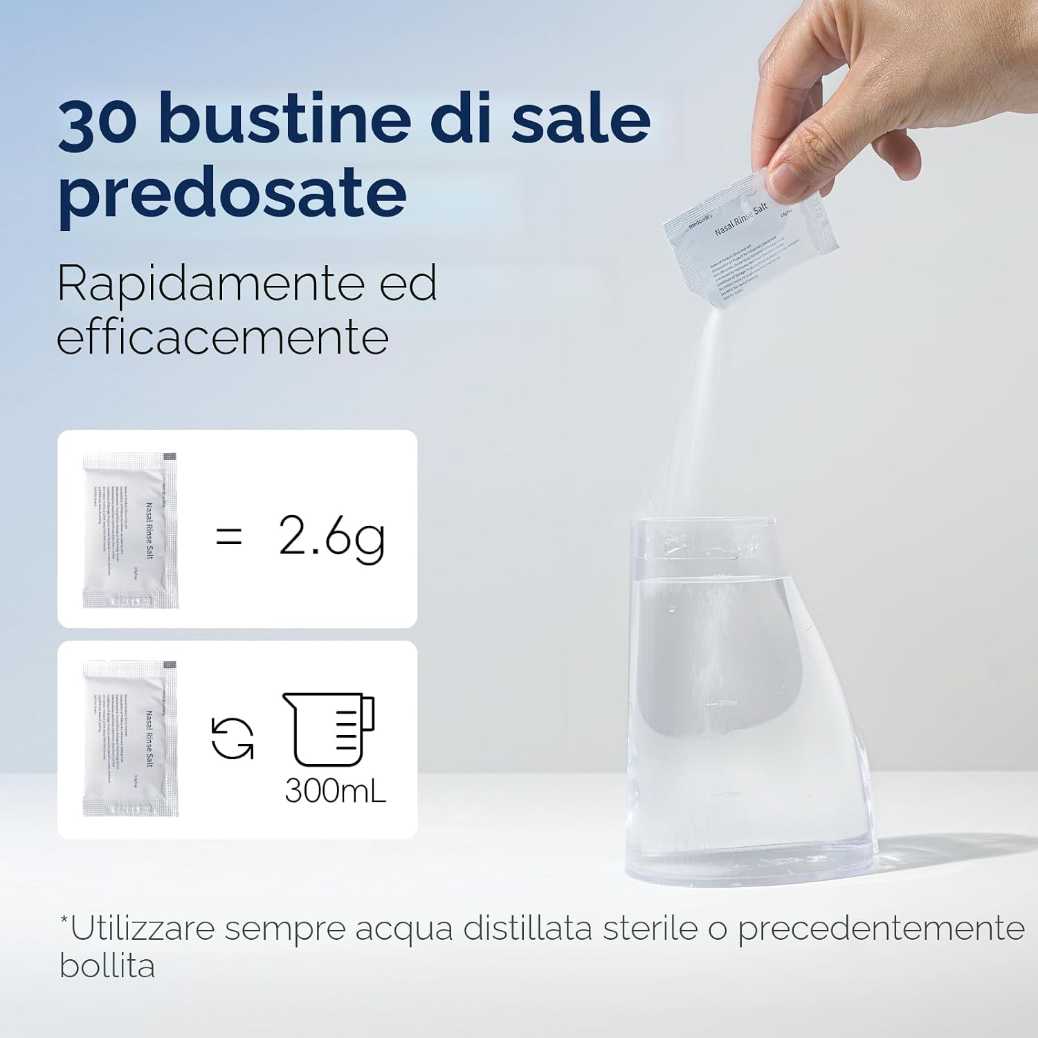 Thumbnail 5 de Medcodes Neti Pot irrigatore nasale elettrico Bianco A